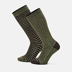 Paquete de 2 calcetines de media caña Danforth de Timberland® para hombre en verde oscuro