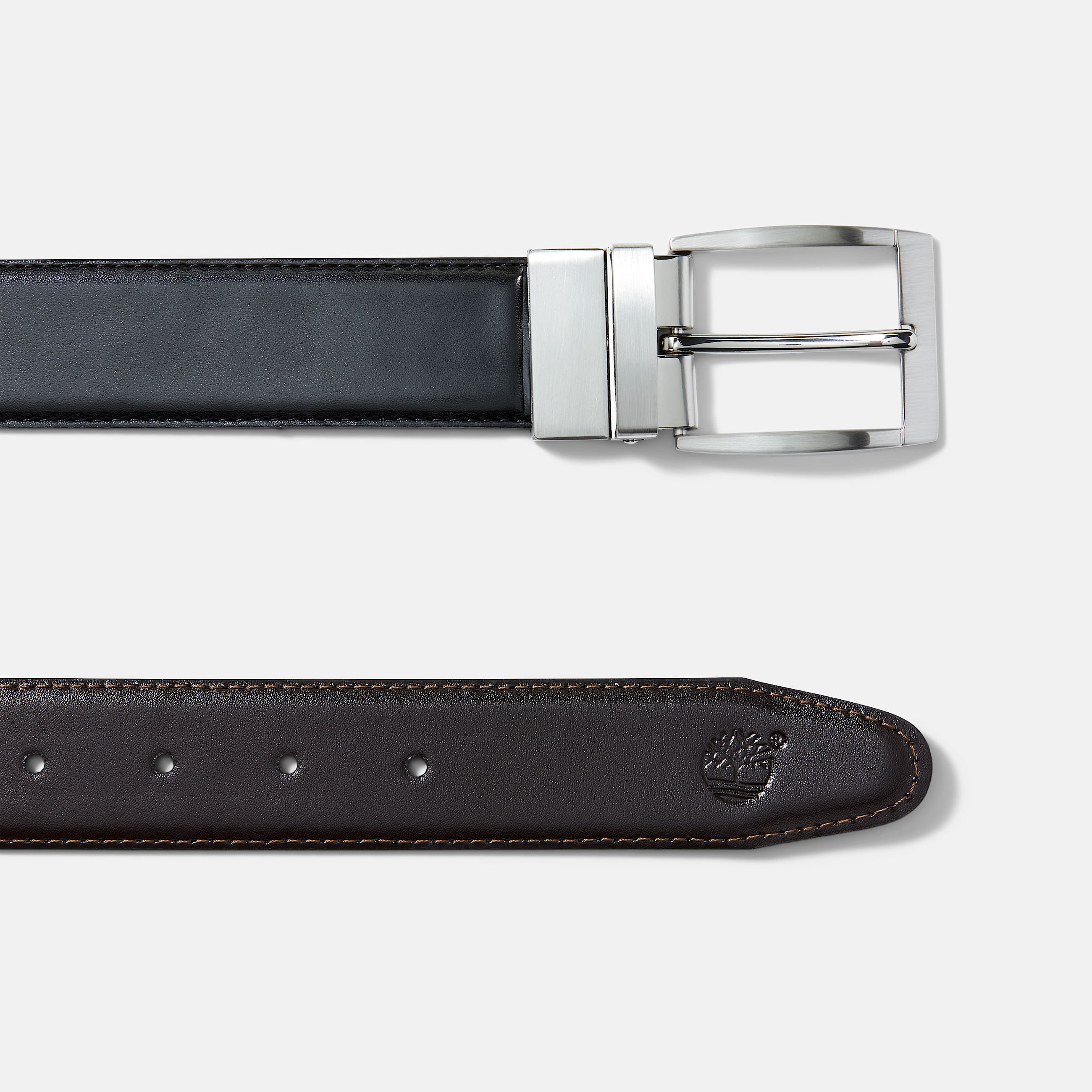 Ceinture classique rversible en cuir Bay Ridge 35 mm pour homme en marron fonc TBL marron ALT1