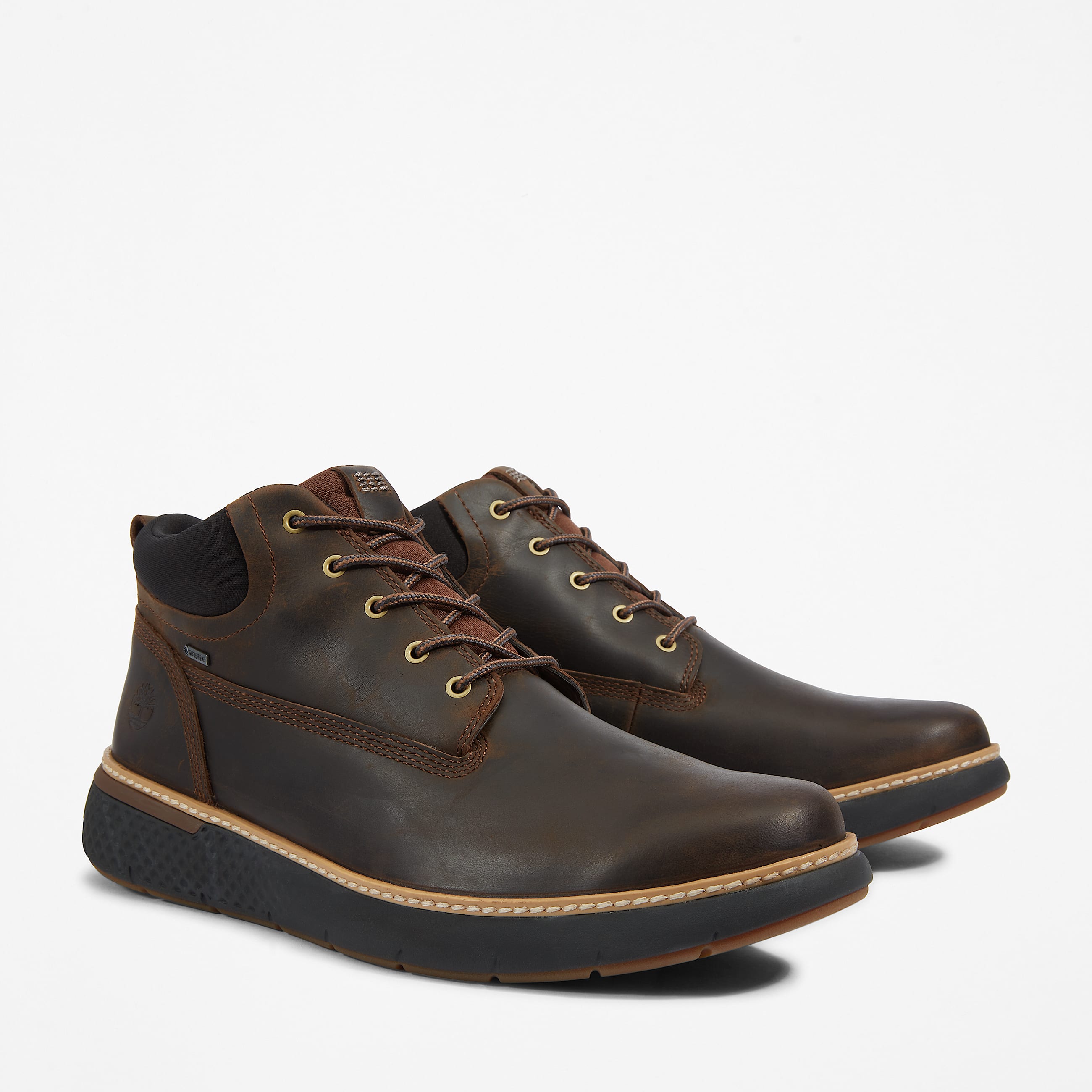 Wasserdichter Cross Mark Chukka fr Herren in Dunkelbraun TBL Braun ALT3