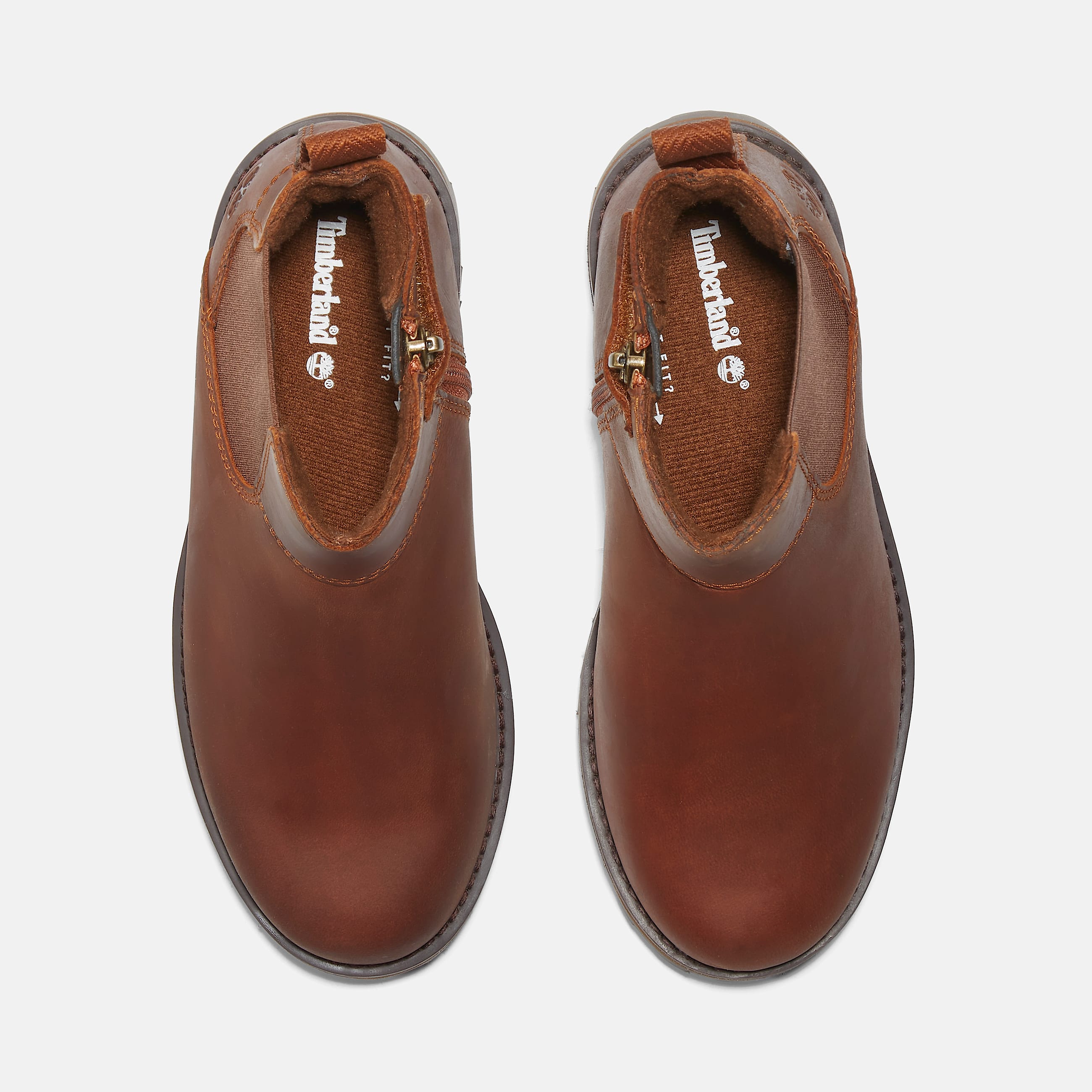 Courma Chelseaboot voor kids in zwart TBL bruin ALT1