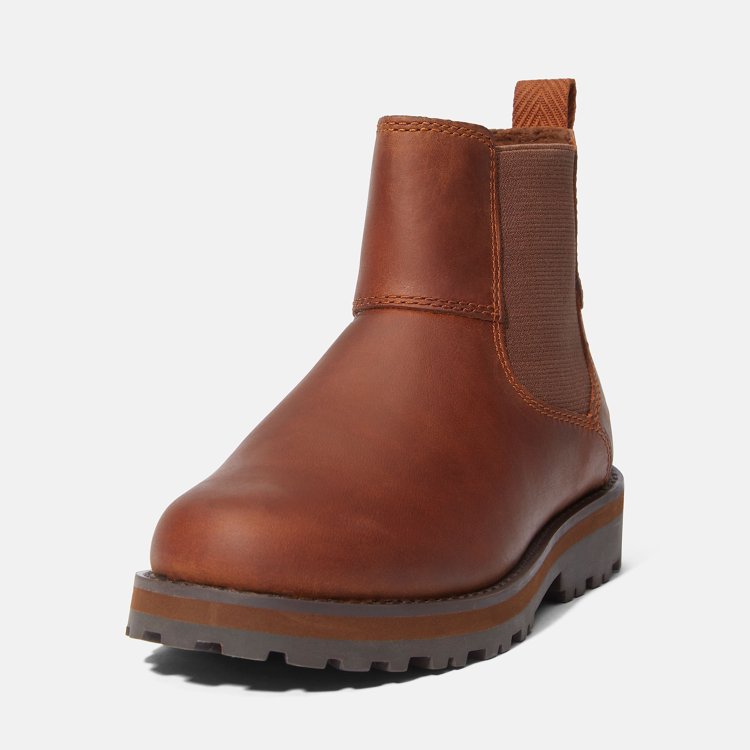 Courma Chelseaboot voor kids in zwart TBL bruin ALT8