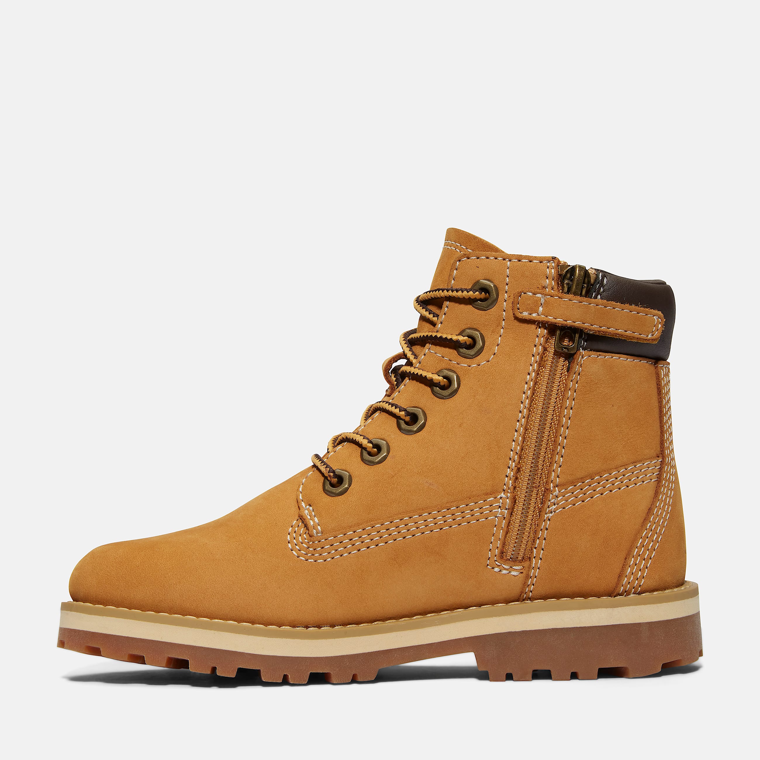 Courma Kid Laceup Boot for Youth in Yellow TBL Yellow ALT5