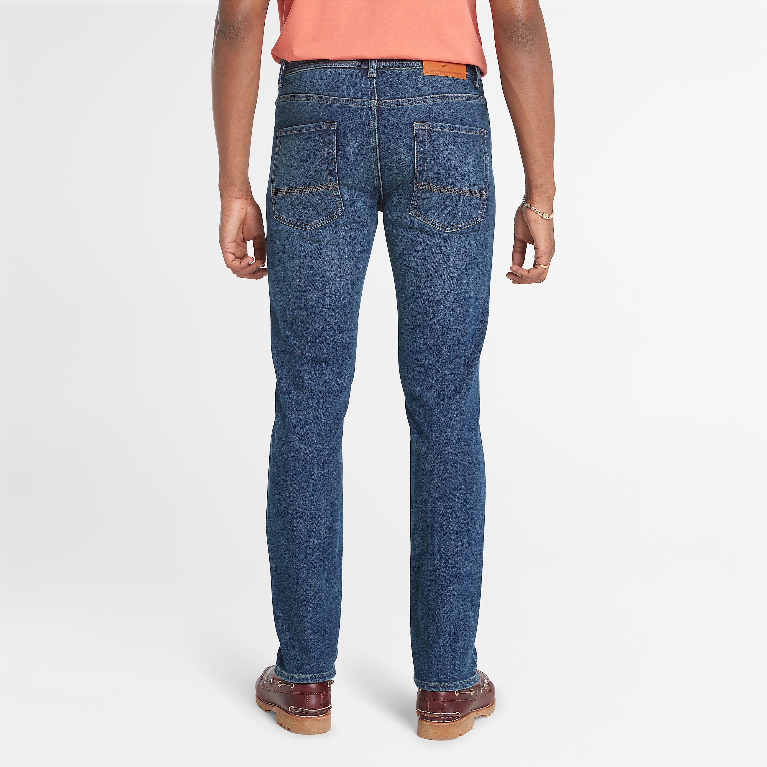 Gerade StretchJeans fr Herren in Blau TBL Blau ALT5