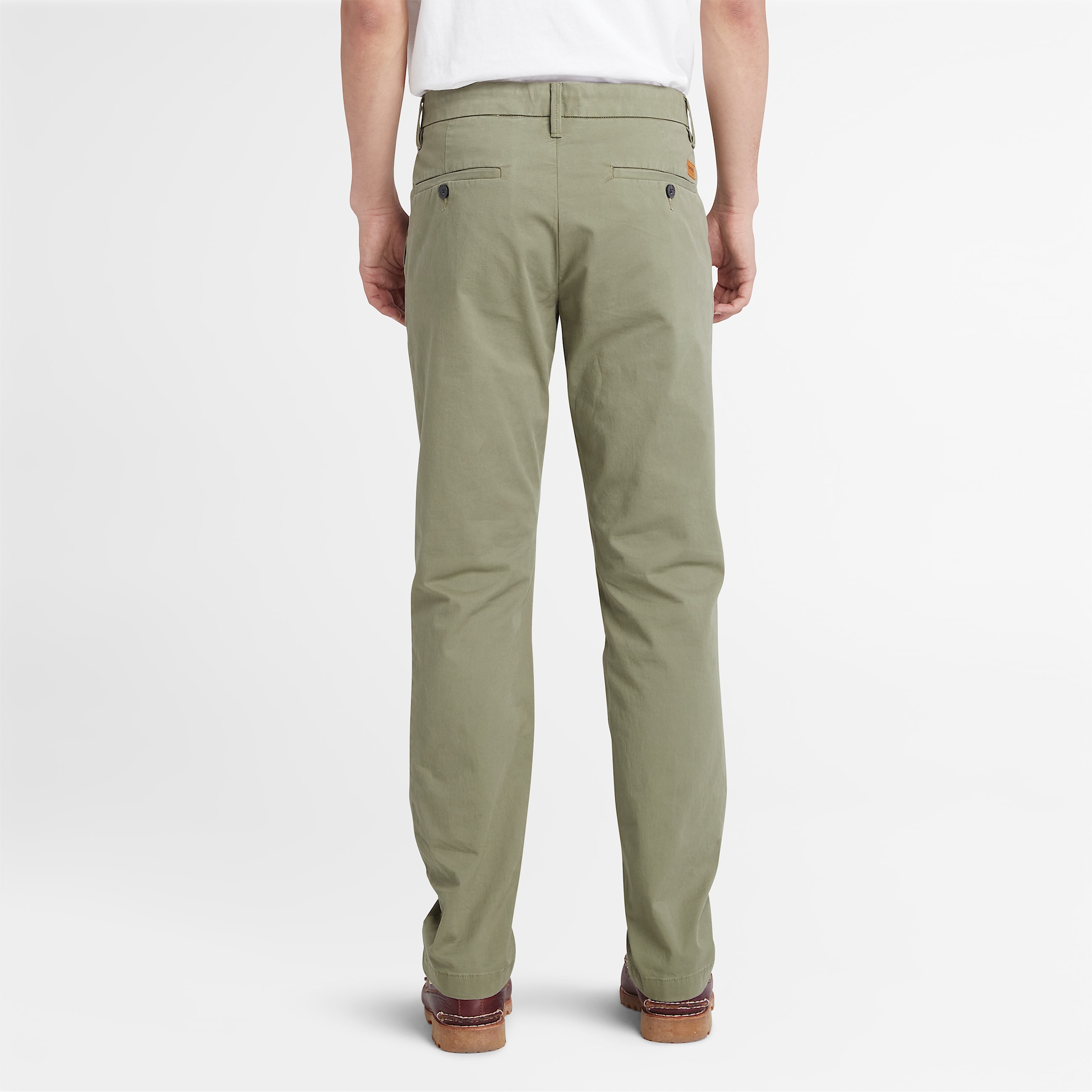 Claremont Twill Chino Slim Trouser for Men in Brown TBL Brun ALT5