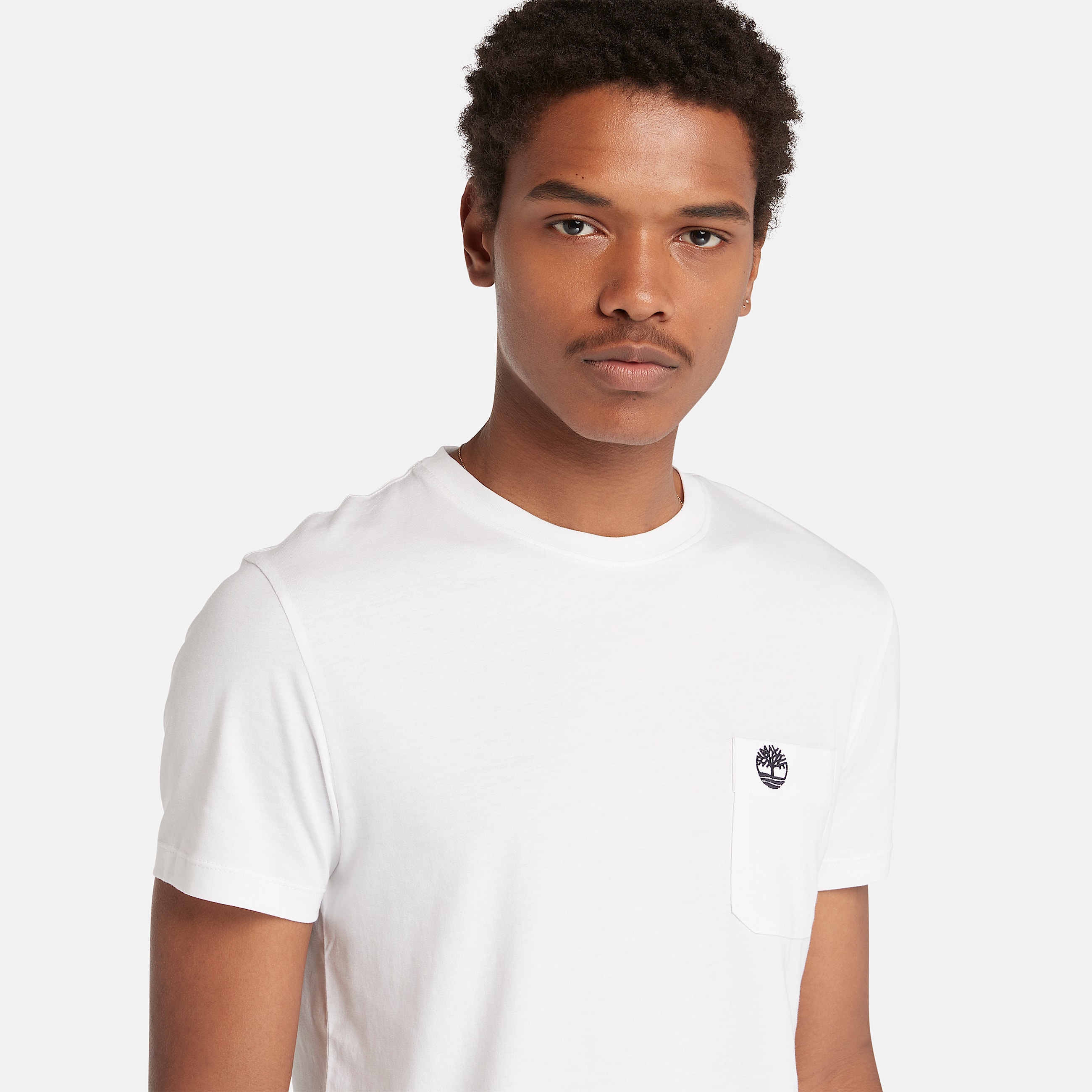 Tshirt Dunstan River  poche pour homme en blanc TBL blanc ALT2