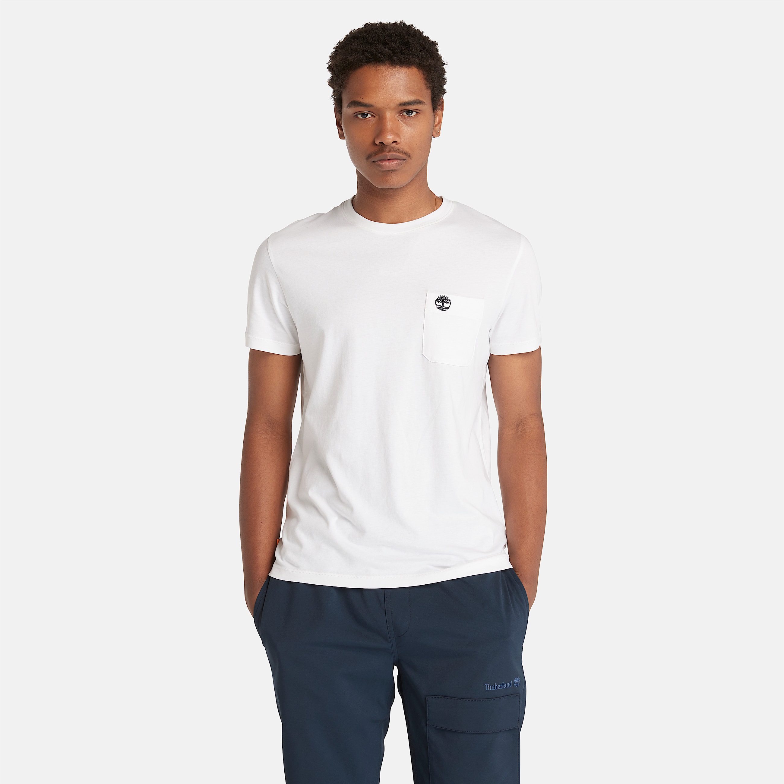 Tshirt Dunstan River  poche pour homme en blanc TBL blanc HERO
