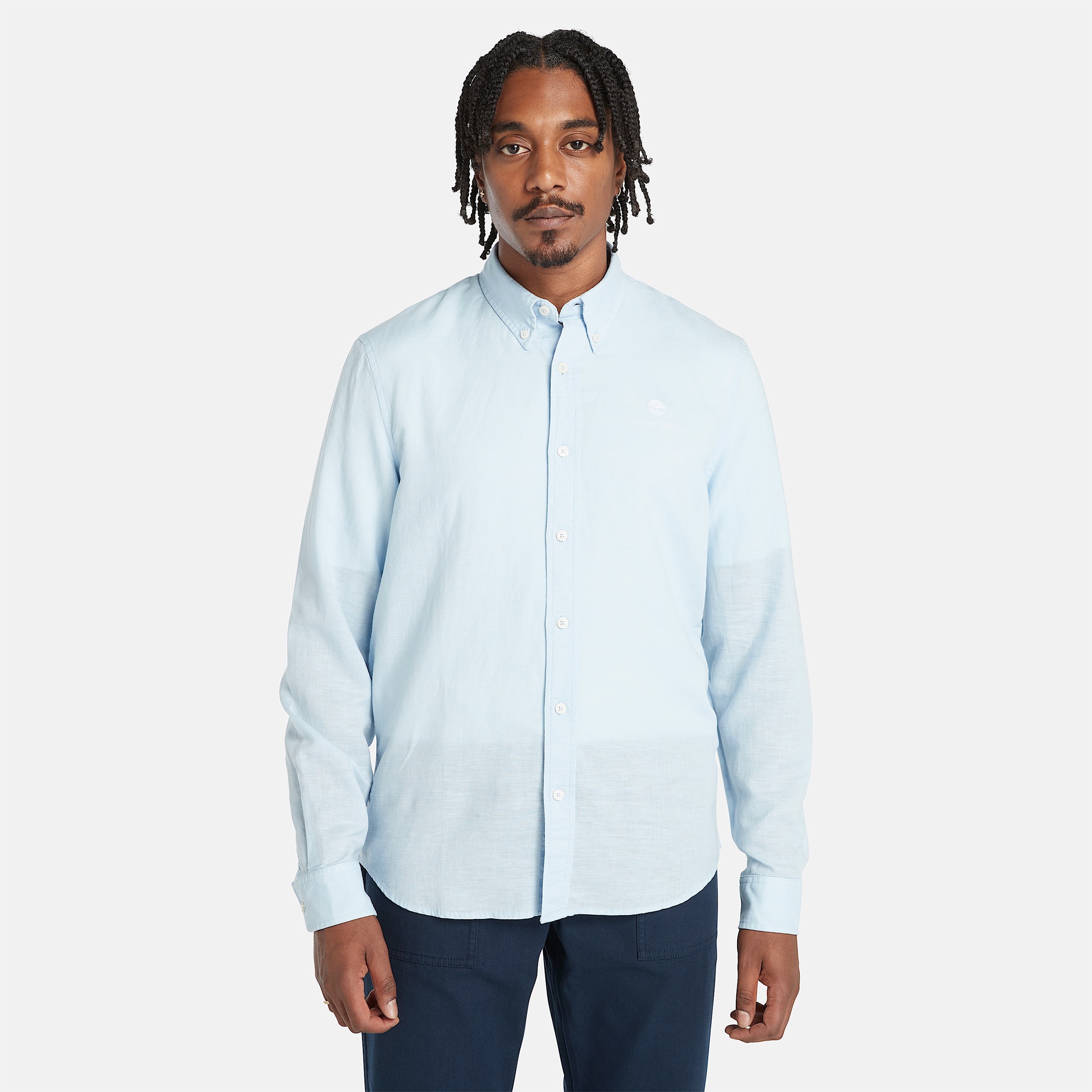 Chemise  manches longue boutonne Lovell Lake pour homme en bleu clair TBL bleu HERO