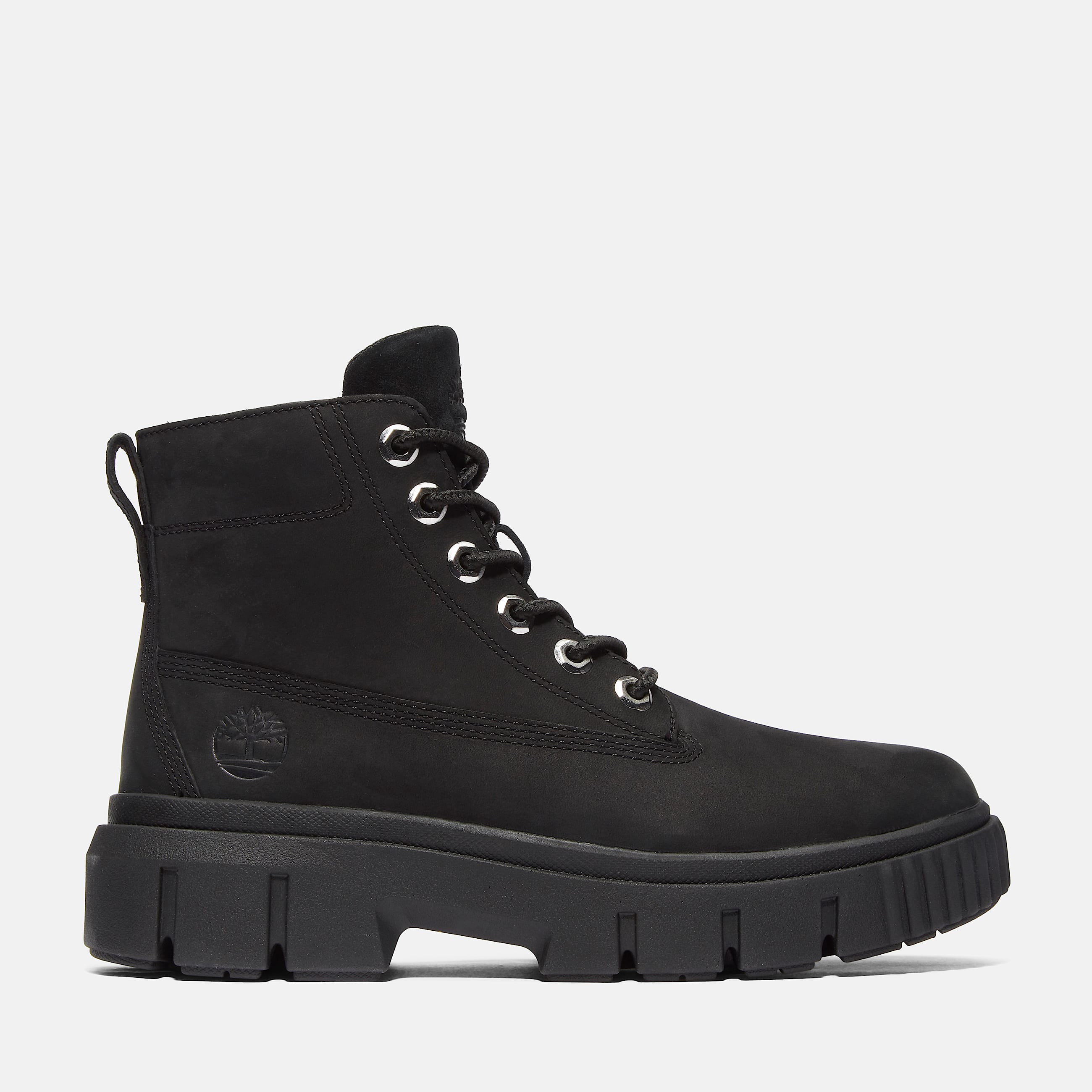 Botas Greyfield de caa media para mujer en negro TBL negro HERO