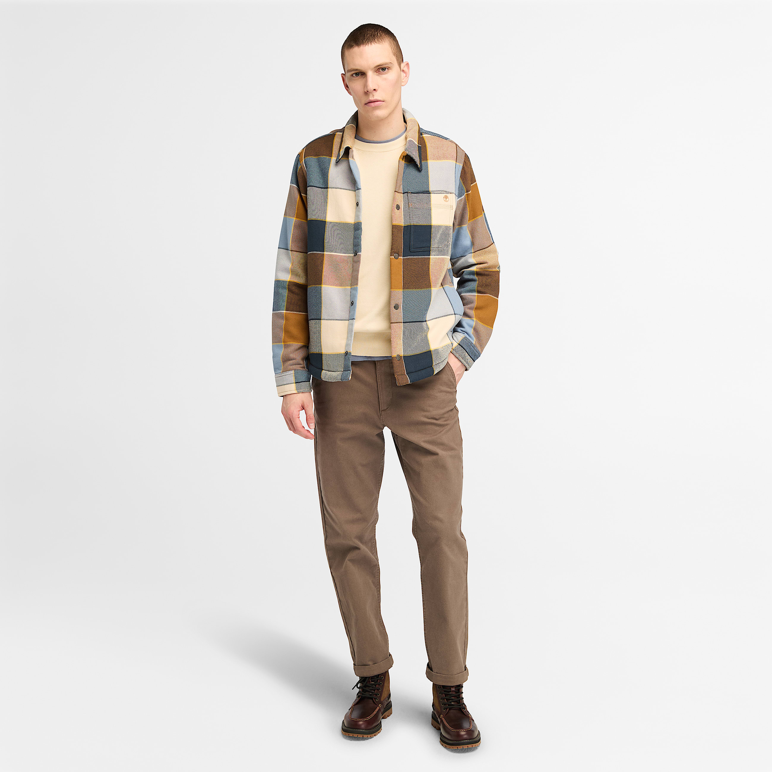 Pull en coton Williams River pour homme en beige TBL beige ALT1