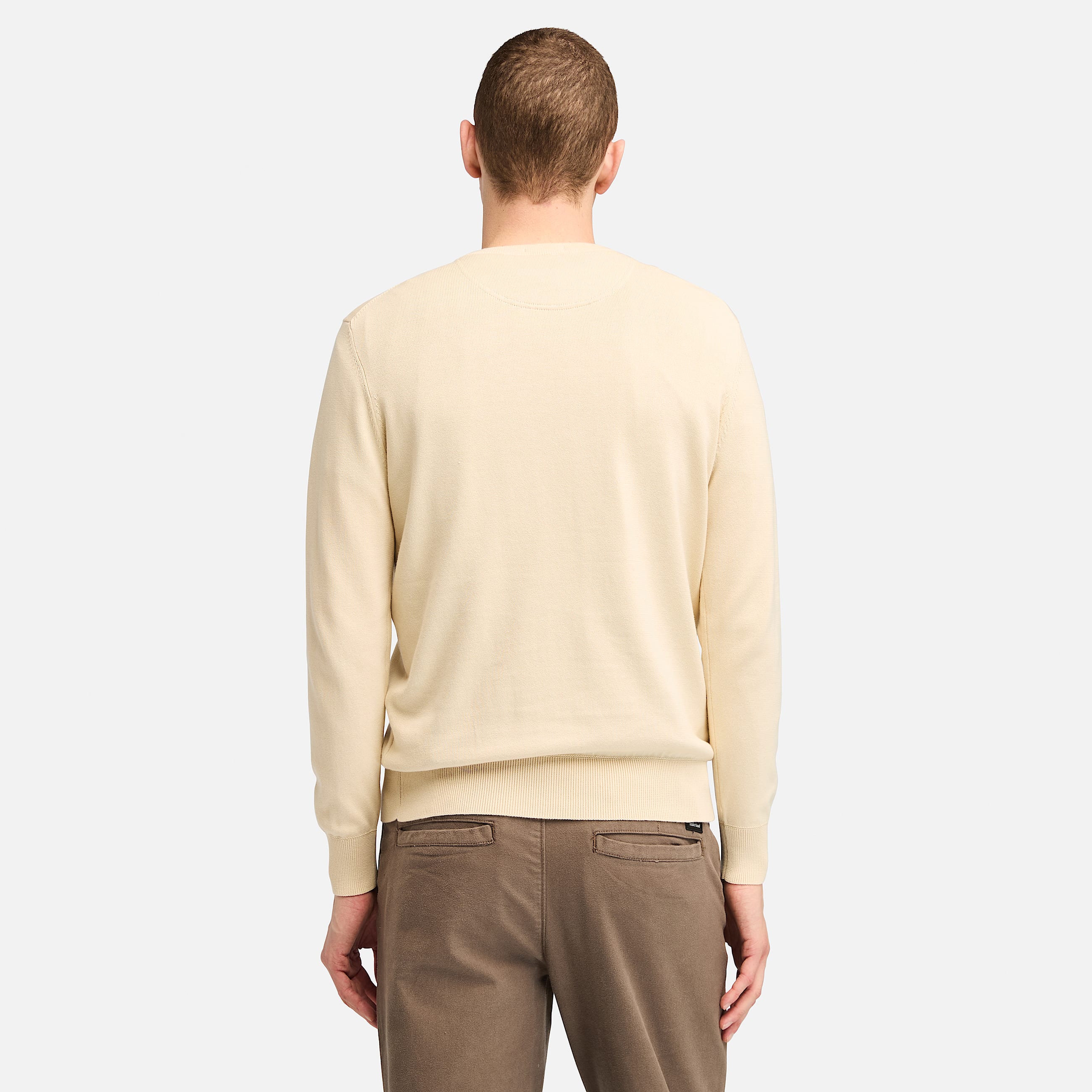 Williams River Cotton Jumper for Men in Beige TBL Beige ALT9