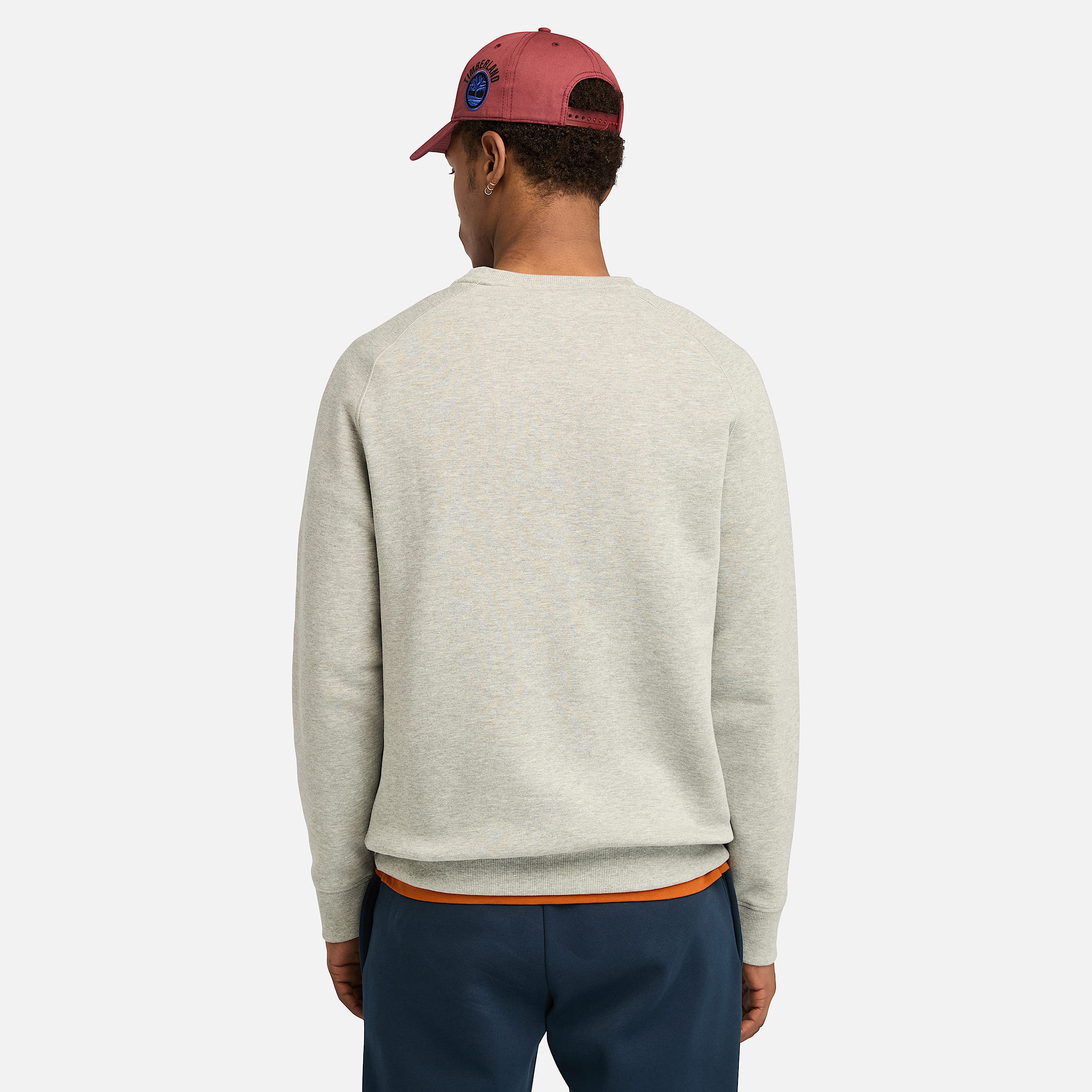 Exeter River Brushed Back Crewneck Sweatshirt for Men in Dark Grey TBL Grey ALT9