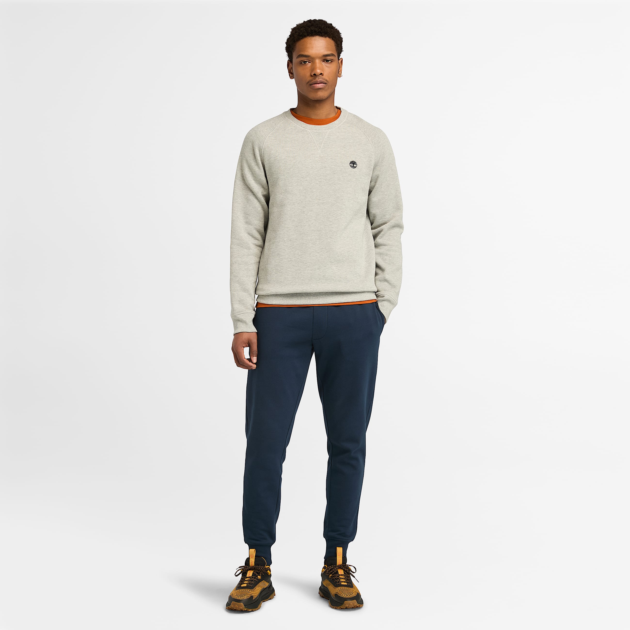 Exeter River Brushed Back Jogger for Men in Dark Blue TBL Blue ALT1