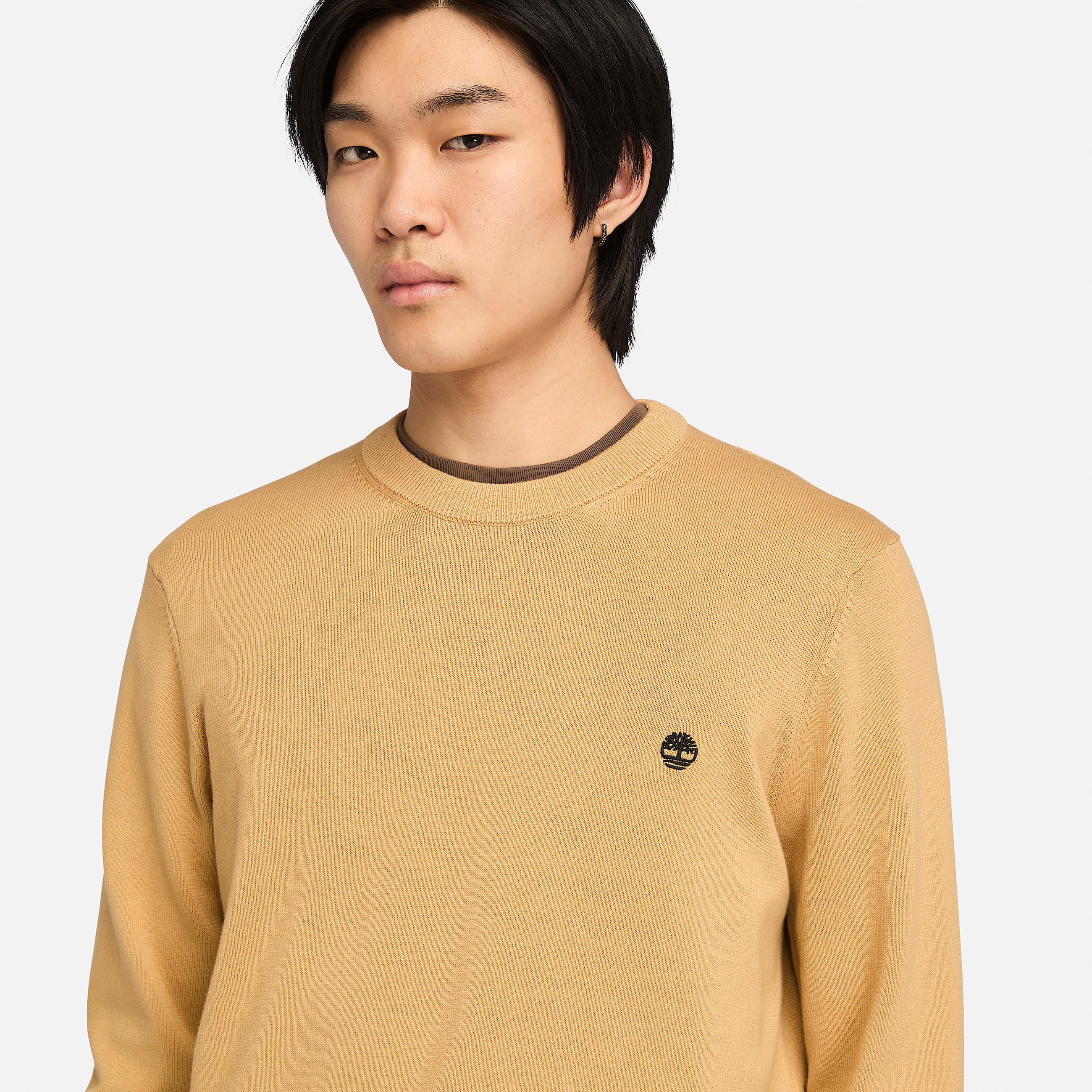 Williams River Cotton Jumper for Men in Yellow TBL Yellow ALT2