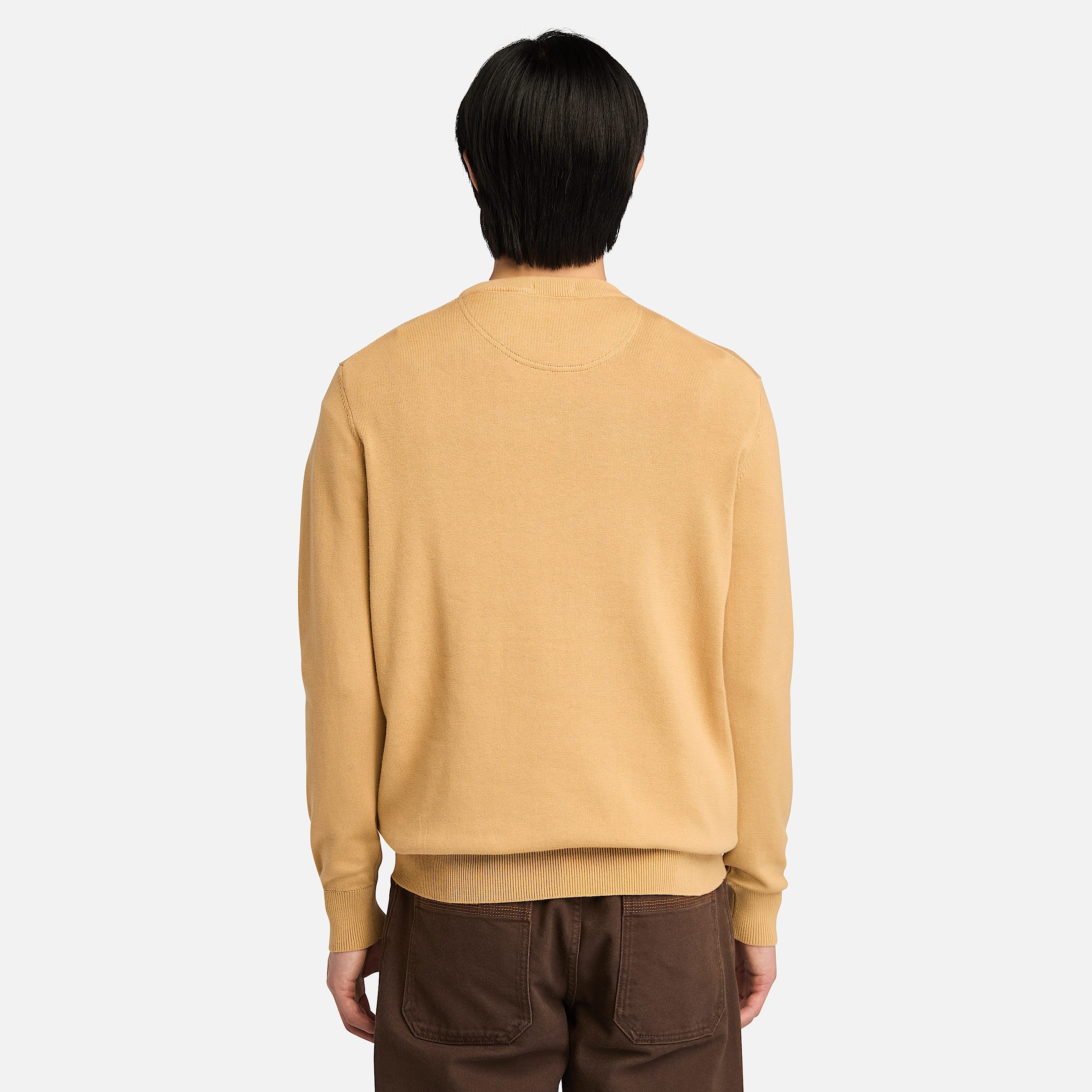 Williams River Cotton Jumper for Men in Yellow TBL Yellow ALT9