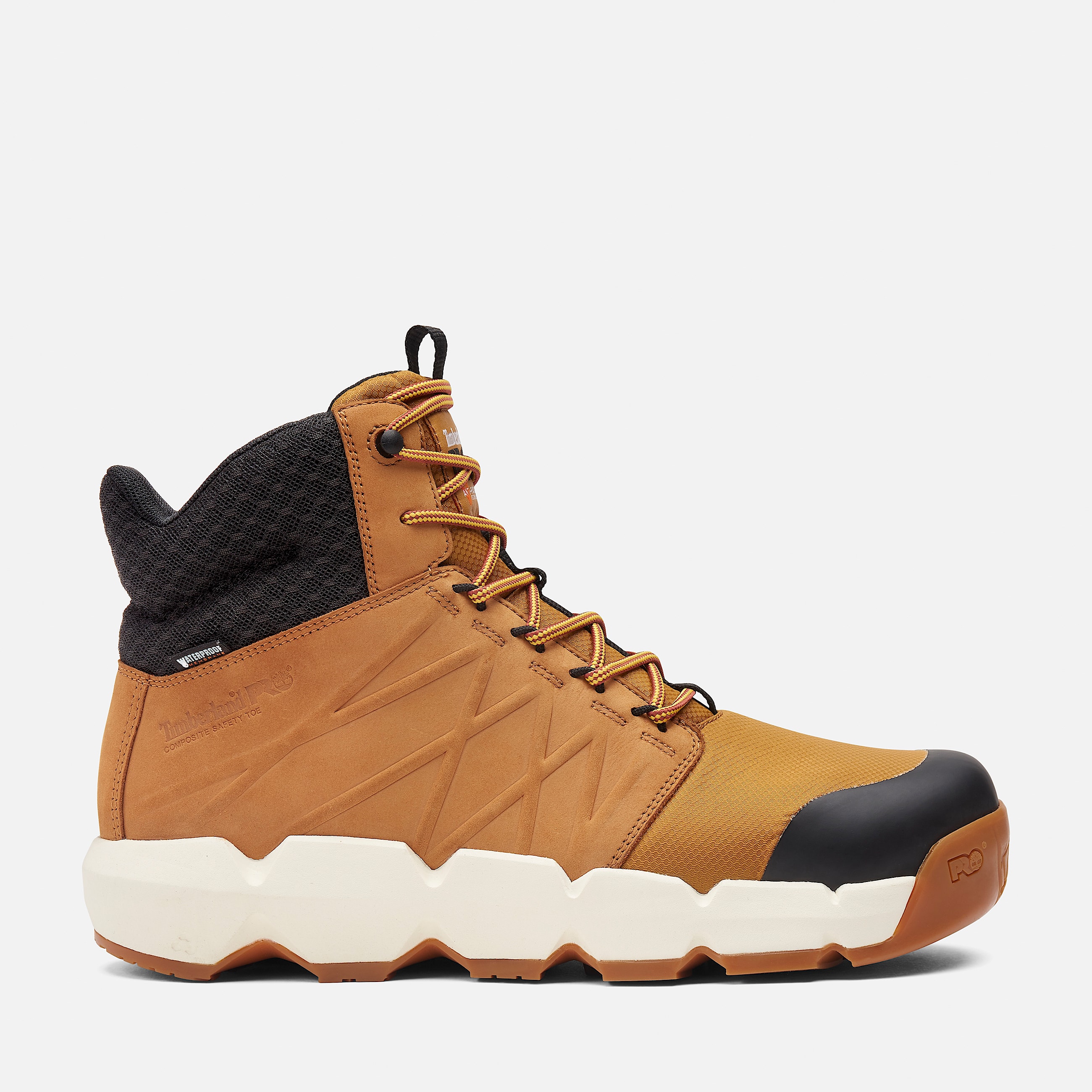 Wasserfester Timberland PRO Morphix 6Inch Work Boot mit Zehenschutz aus Verbundwerkstoff fr Herren in Dunkelgelb TBL Gelb HERO