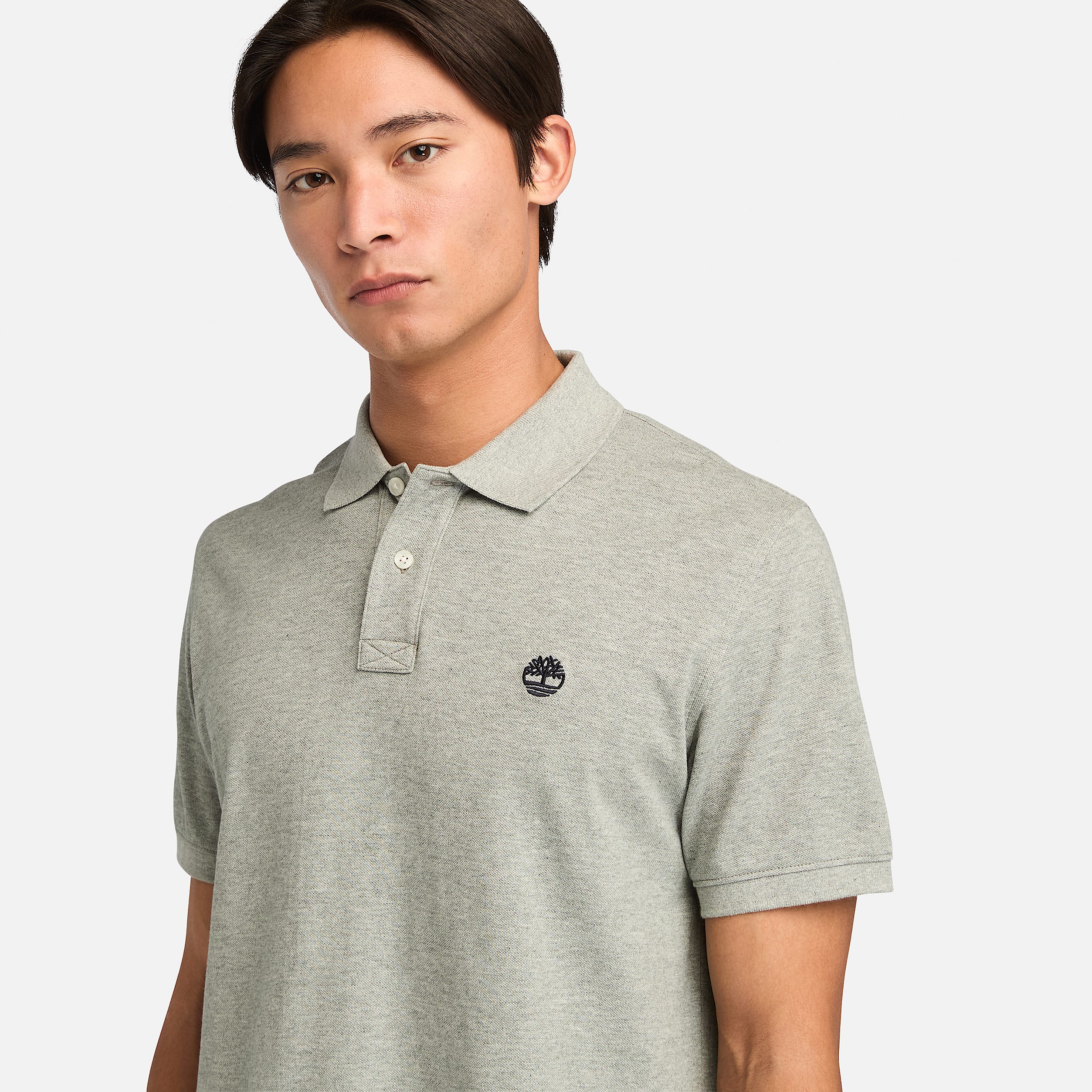 Millers River KurzarmPolohemd aus Pikee fr Herren in Dunkelgrau TBL Grau ALT2