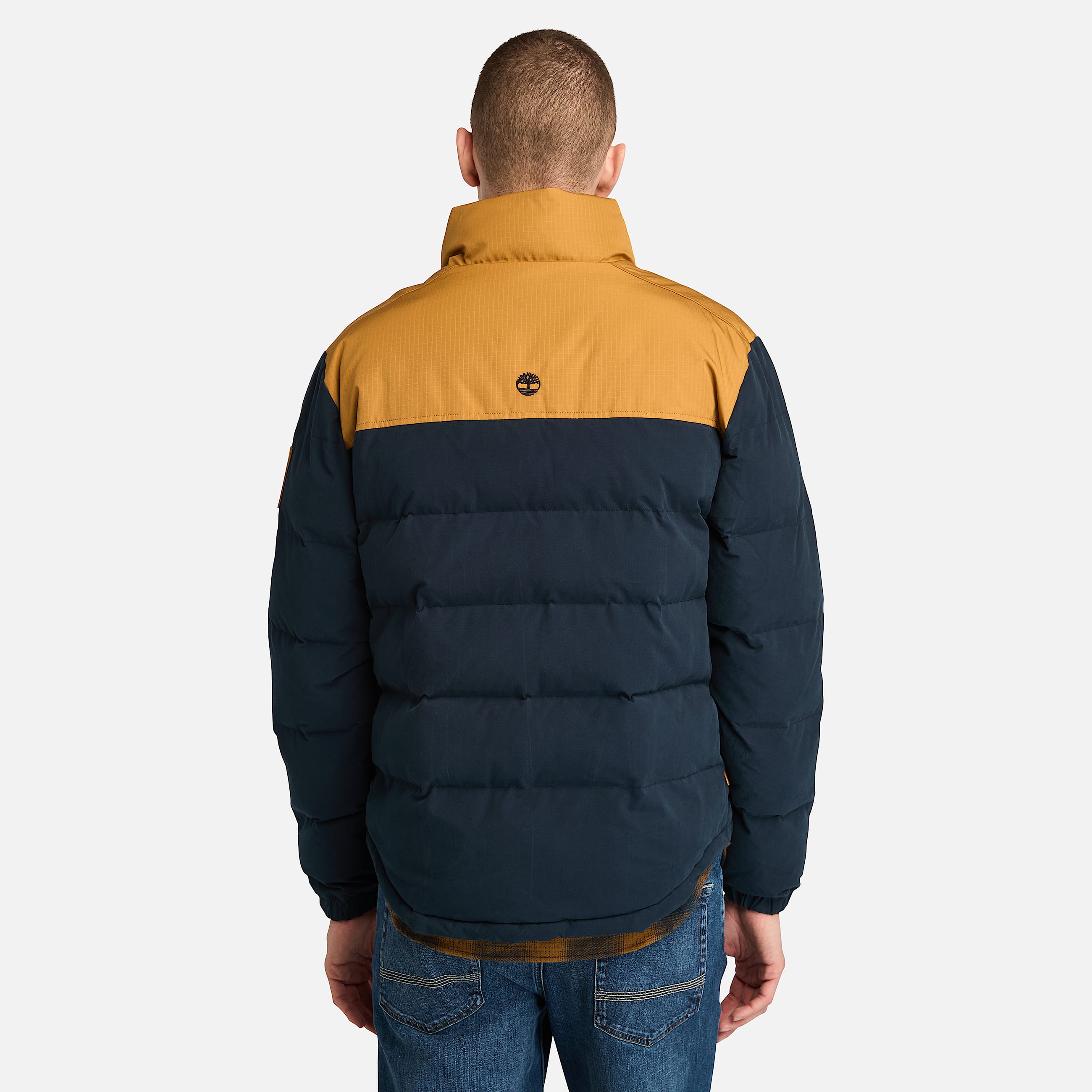 Wasserabweisende Welch Mountain Steppjacke fr Herren in GelbDunkelblau TBL Blau ALT9
