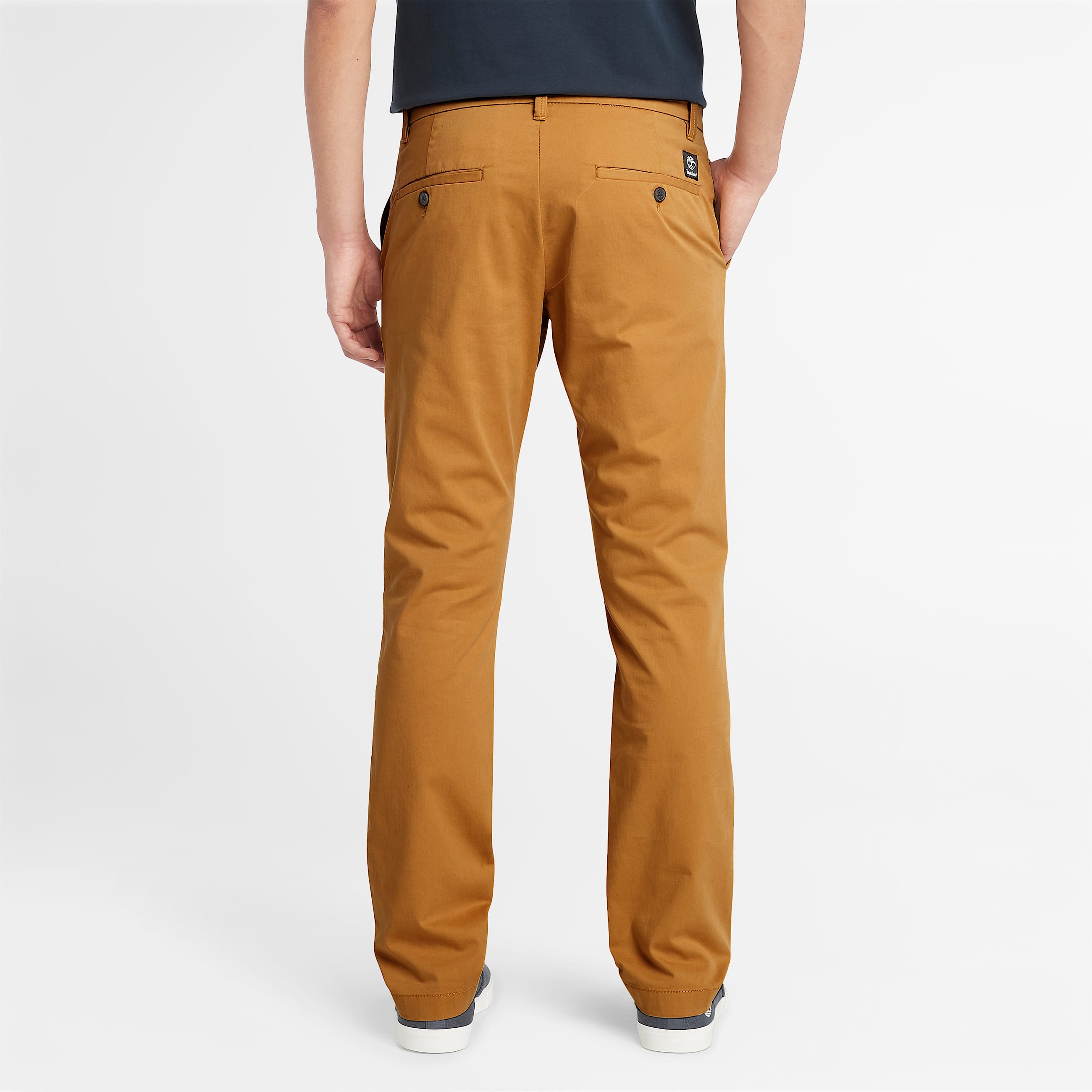Pantalon chino slim en serg Claremont pour homme en Jaune Fonc TBL jaune ALT9