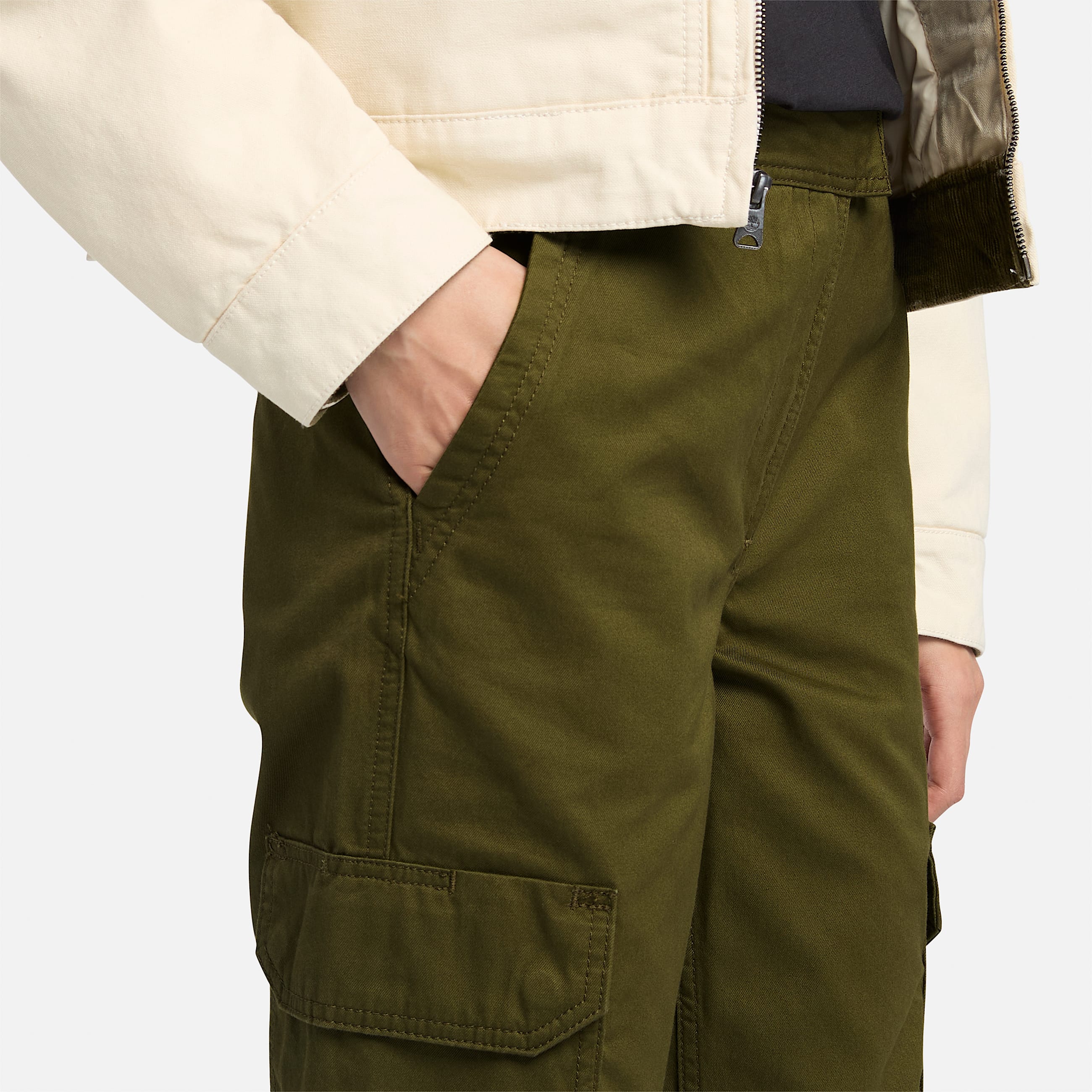 Brookline Utility Cargo Pants for Women in Dark Green TBL Green ALT2