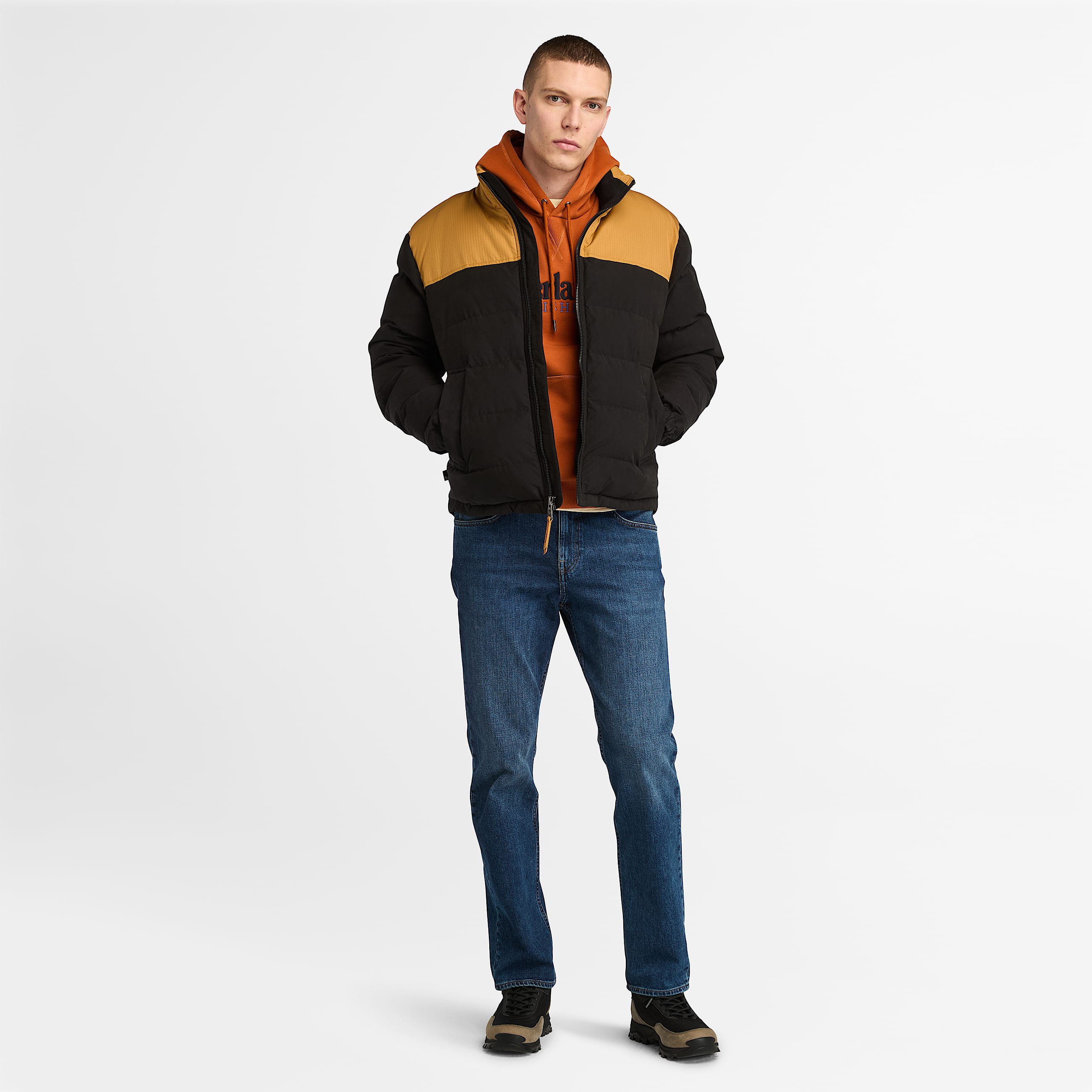 Doudoune dperlante Welch Mountain pour homme en JauneNoir TBL noir ALT1