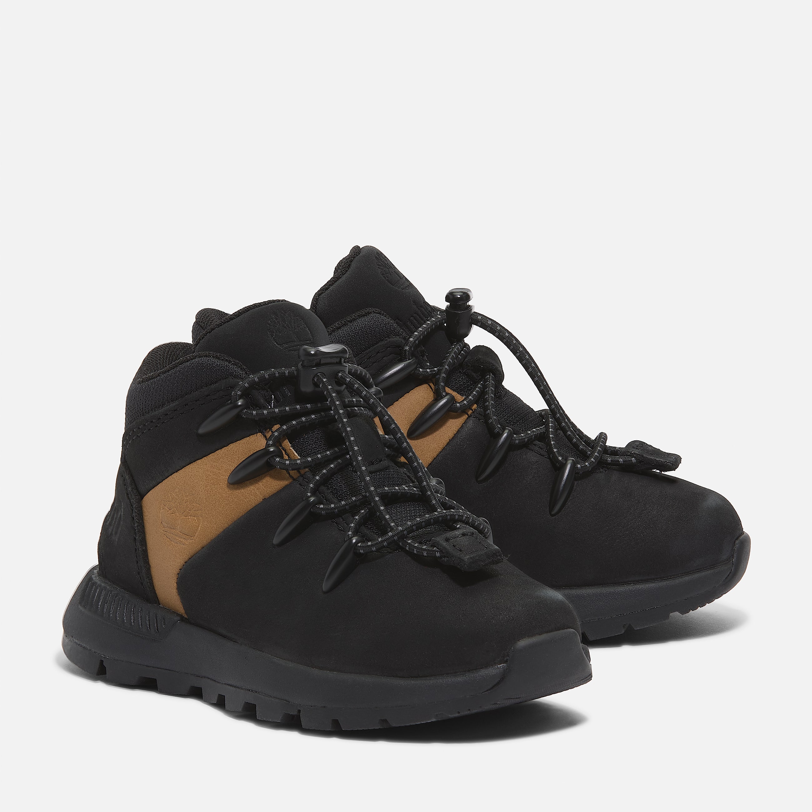 Basket mihaute Sprint Trekker pour junior en NoirJaune TBL noir ALT3