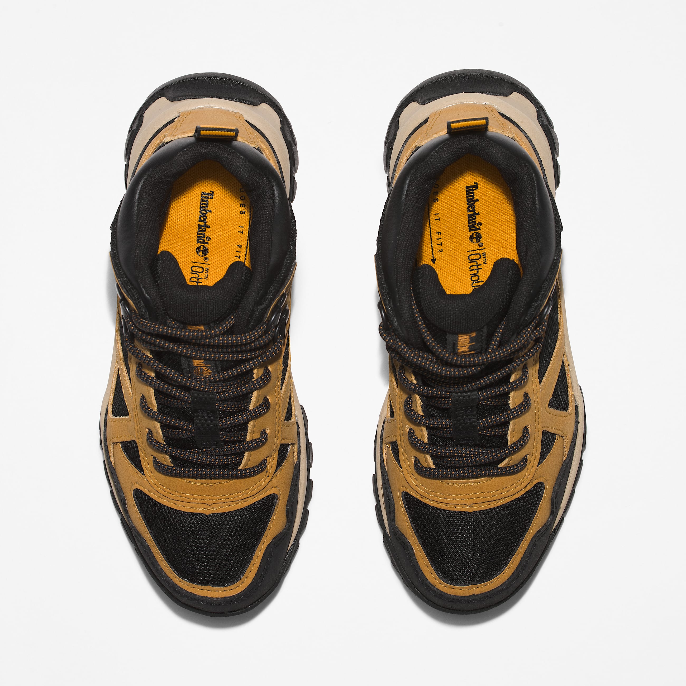 Bottine de randonne impermable mihaute Lincoln Peak pour junior en jaune TBL jaune ALT1