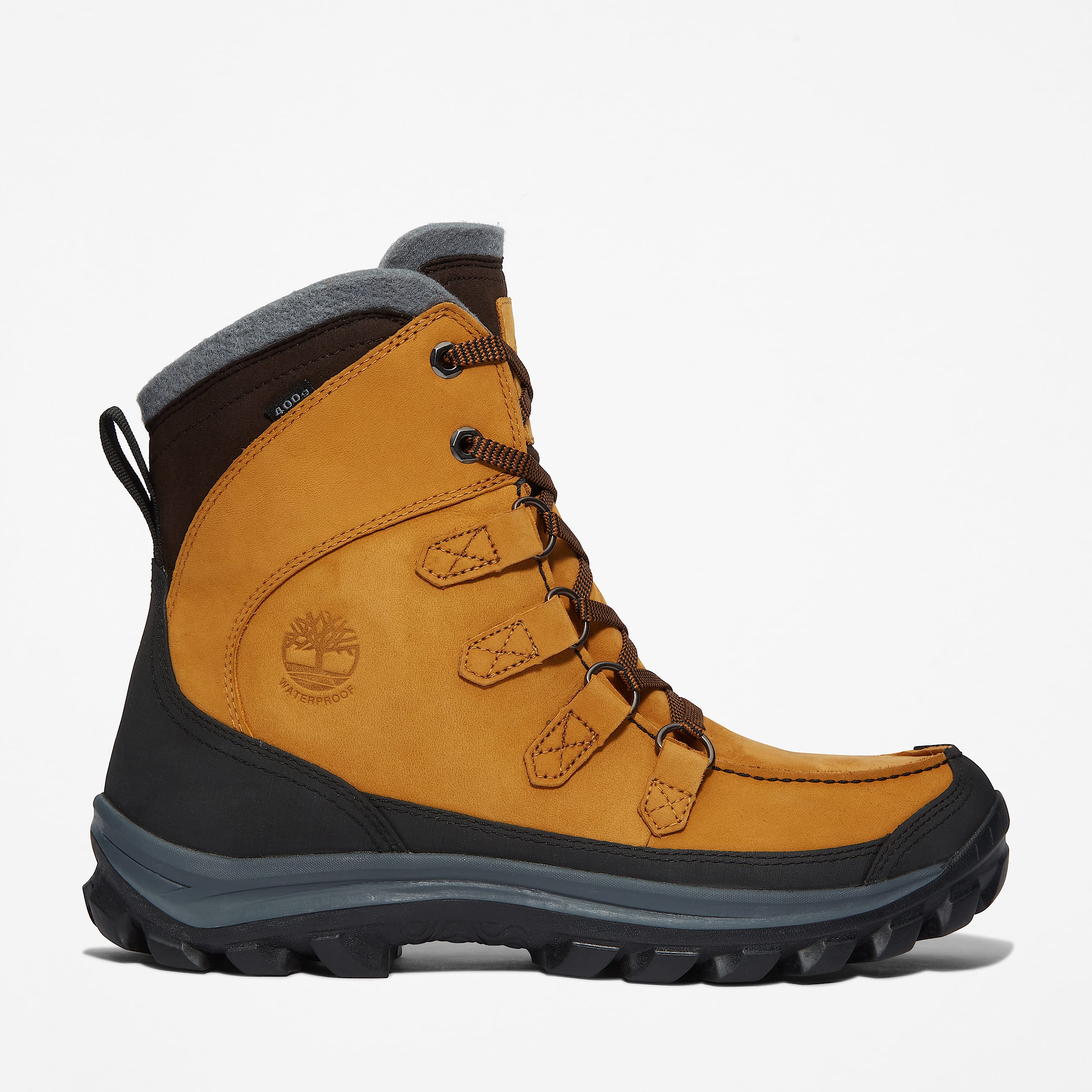 Chillberg Mid Waterproof Hiking Boot for Men in Yellow TBL Yellow HERO