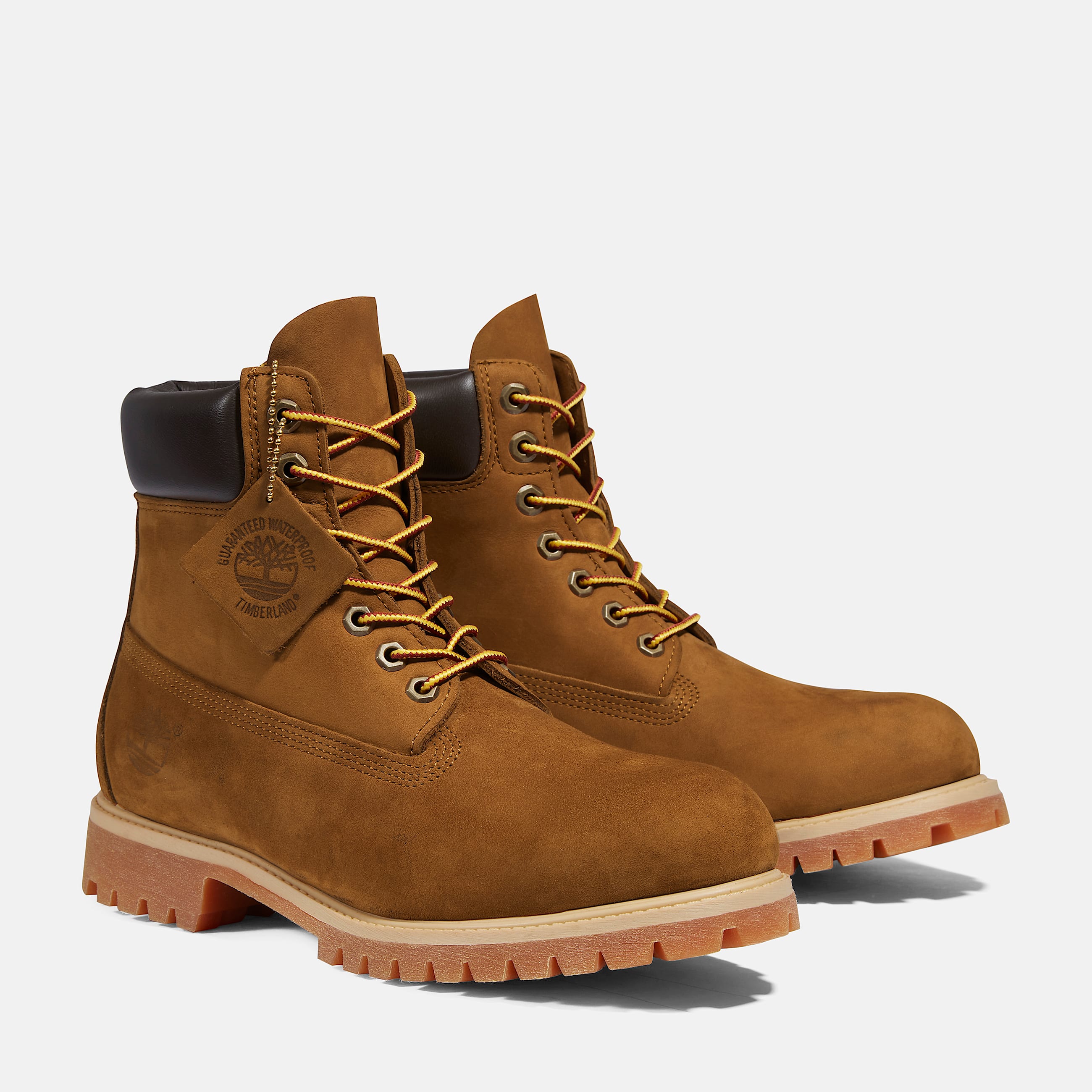 Wasserdichter Timberland Premium 6Inch Boot fr Herren in Dunkelgelb TBL Gelb ALT3
