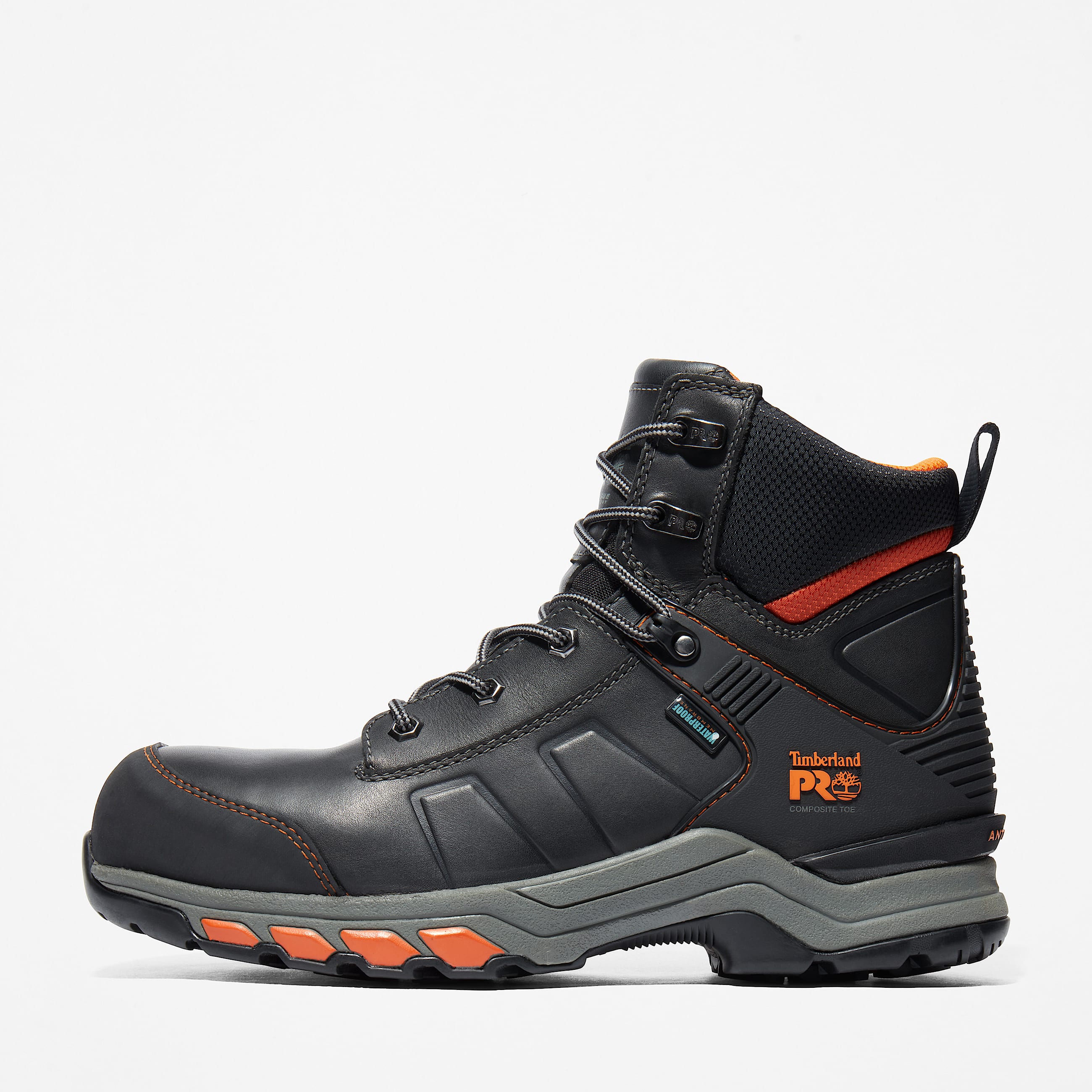 Wasserfester Timberland PRO Hypercharge 6Inch Work Boot mit Zehenschutz aus Verbundwerkstoff fr Herren in Schwarz TBL Schwarz ALT8