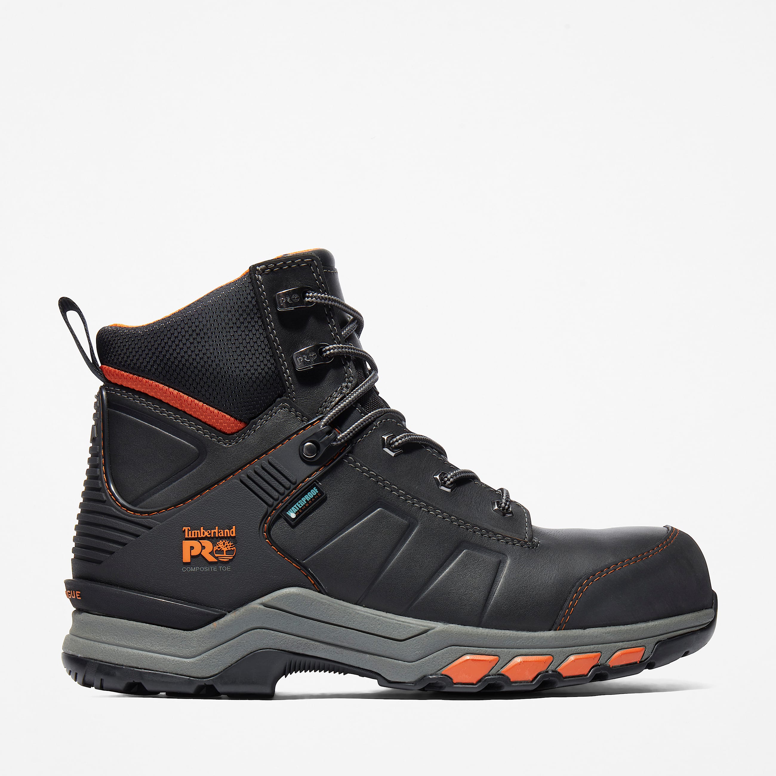 Wasserfester Timberland PRO Hypercharge 6Inch Work Boot mit Zehenschutz aus Verbundwerkstoff fr Herren in Schwarz TBL Schwarz HERO