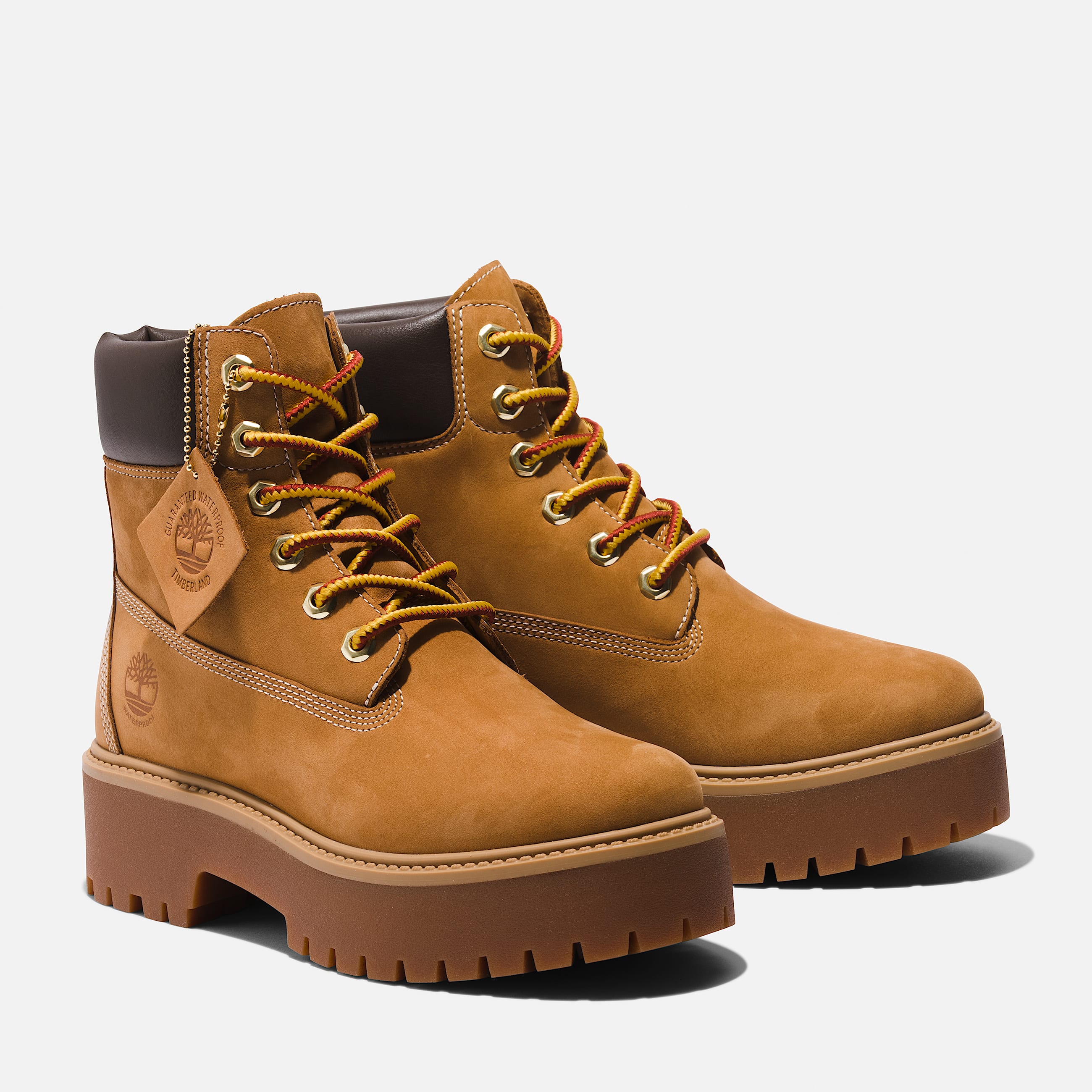 Stone Street Platform 6Inch Waterproof Boot for Women in Yellow TBL Yellow ALT4