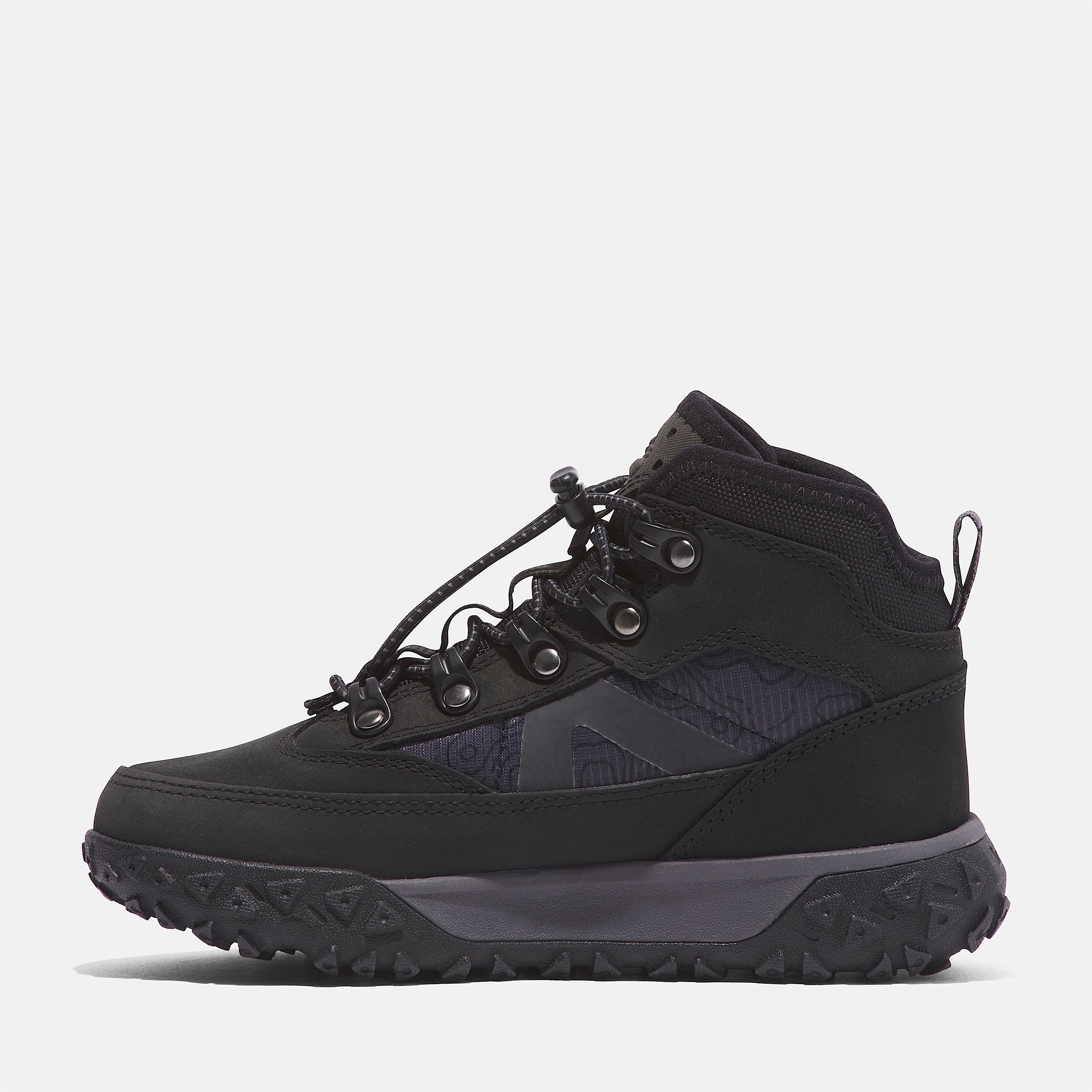 Halbhoher wasserdichter GreenStride Motion 6 Sneaker fr Kinder in Schwarz TBL Schwarz ALT6