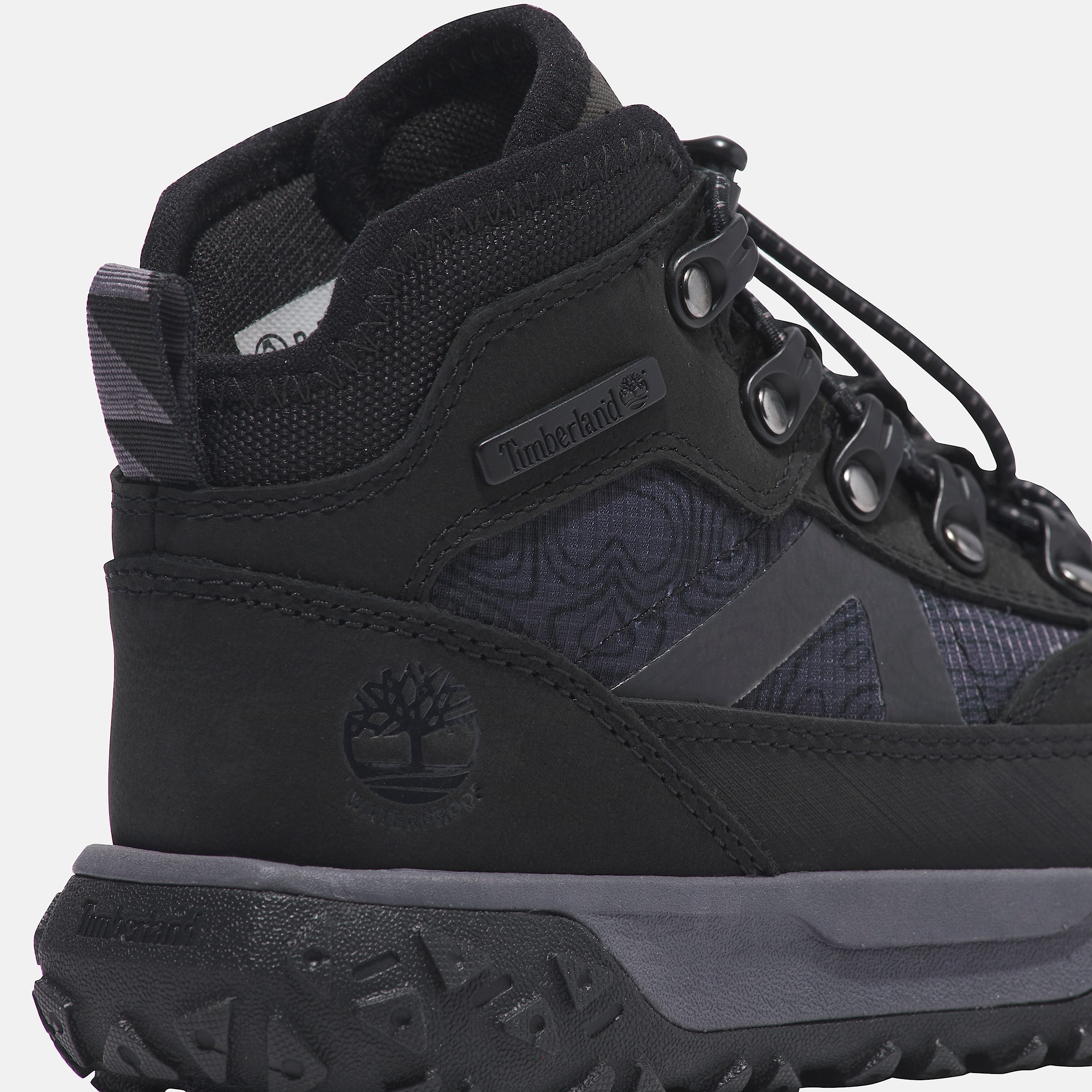 Halbhoher wasserdichter GreenStride Motion 6 Sneaker fr Kinder in Schwarz TBL Schwarz ALT7