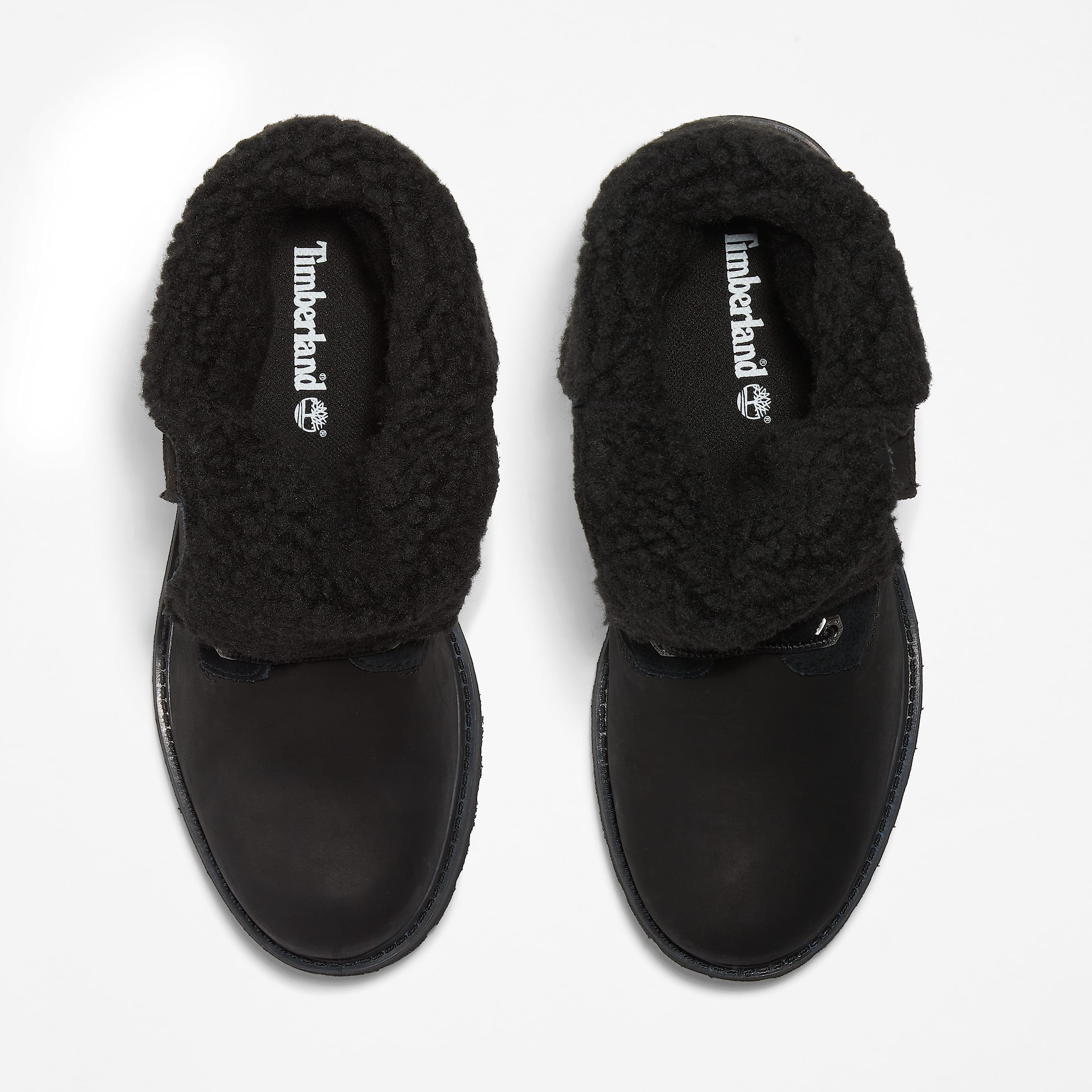 Bottine impermable  revers et doublure chaude Timberland pour femme en noir TBL noir ALT2