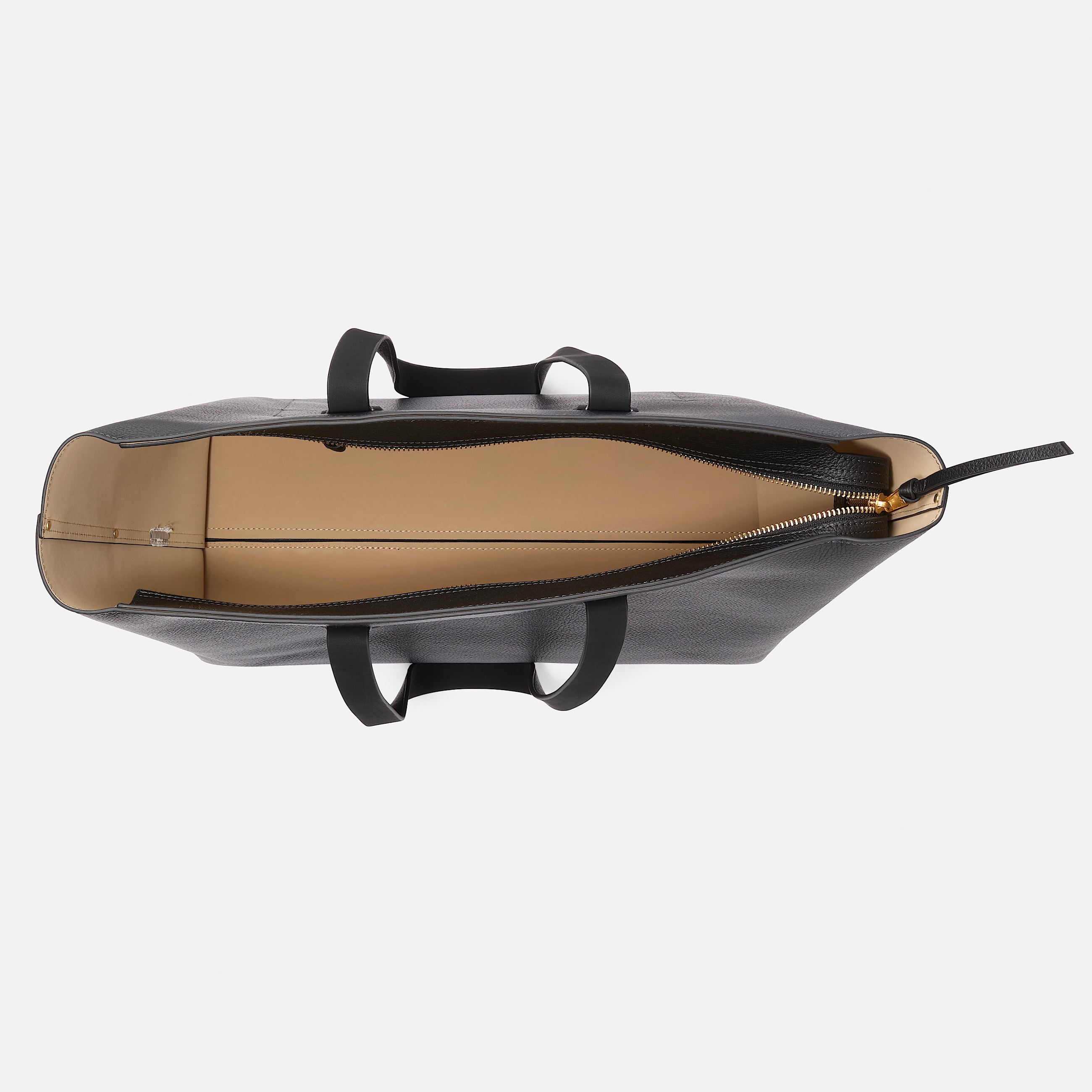 Cabas en cuir Tuckerman en noir TBL noir ALT1