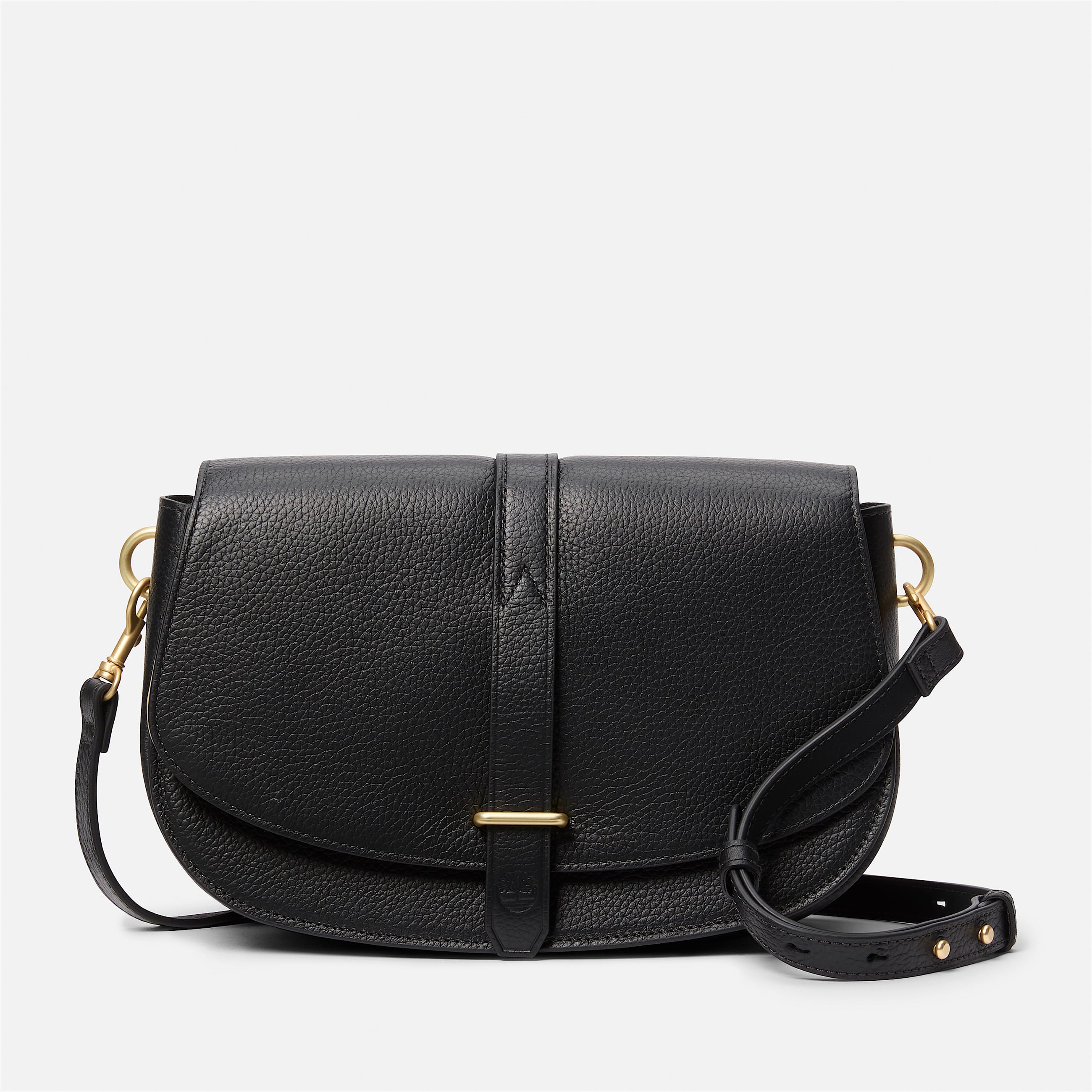 Tuckerman Leather Flap Cross Body Bag in Black TBL Black HERO