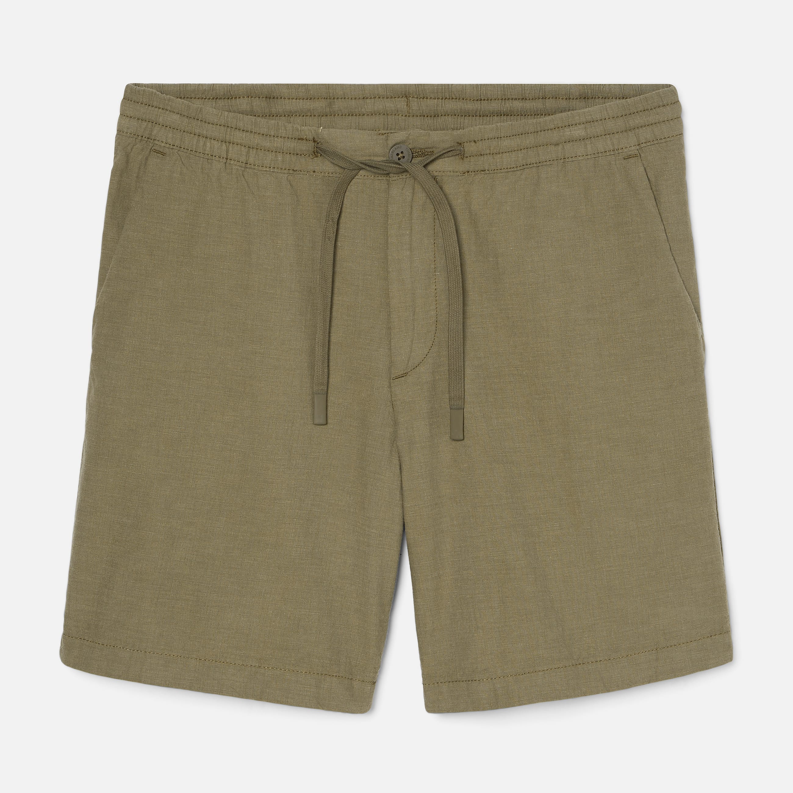 Short en coton et lin pour homme en vert TBL Verte HERO