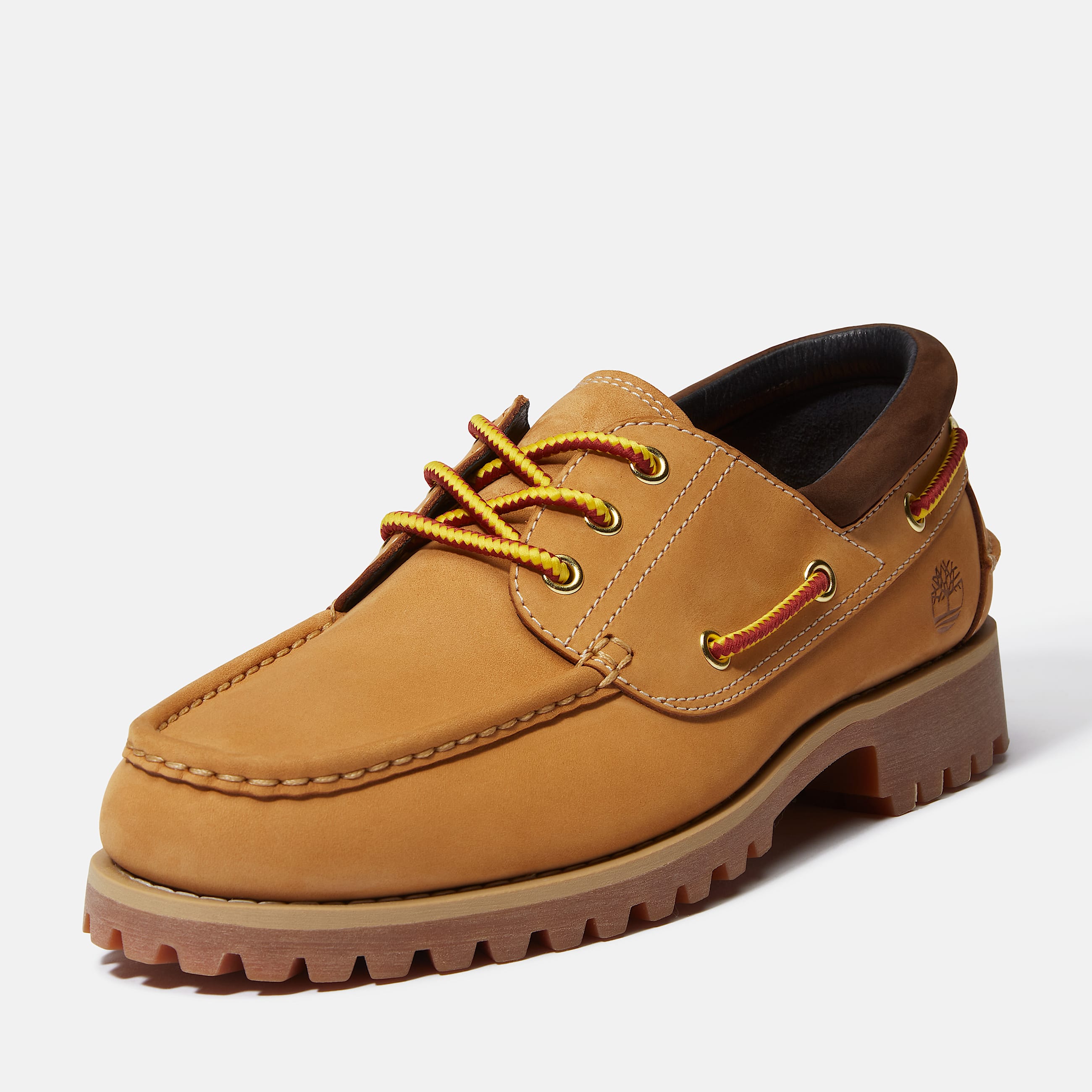 Timberland® Authentic 3-Eye Lug Handsewn Boat Shoe for Men in Yellow