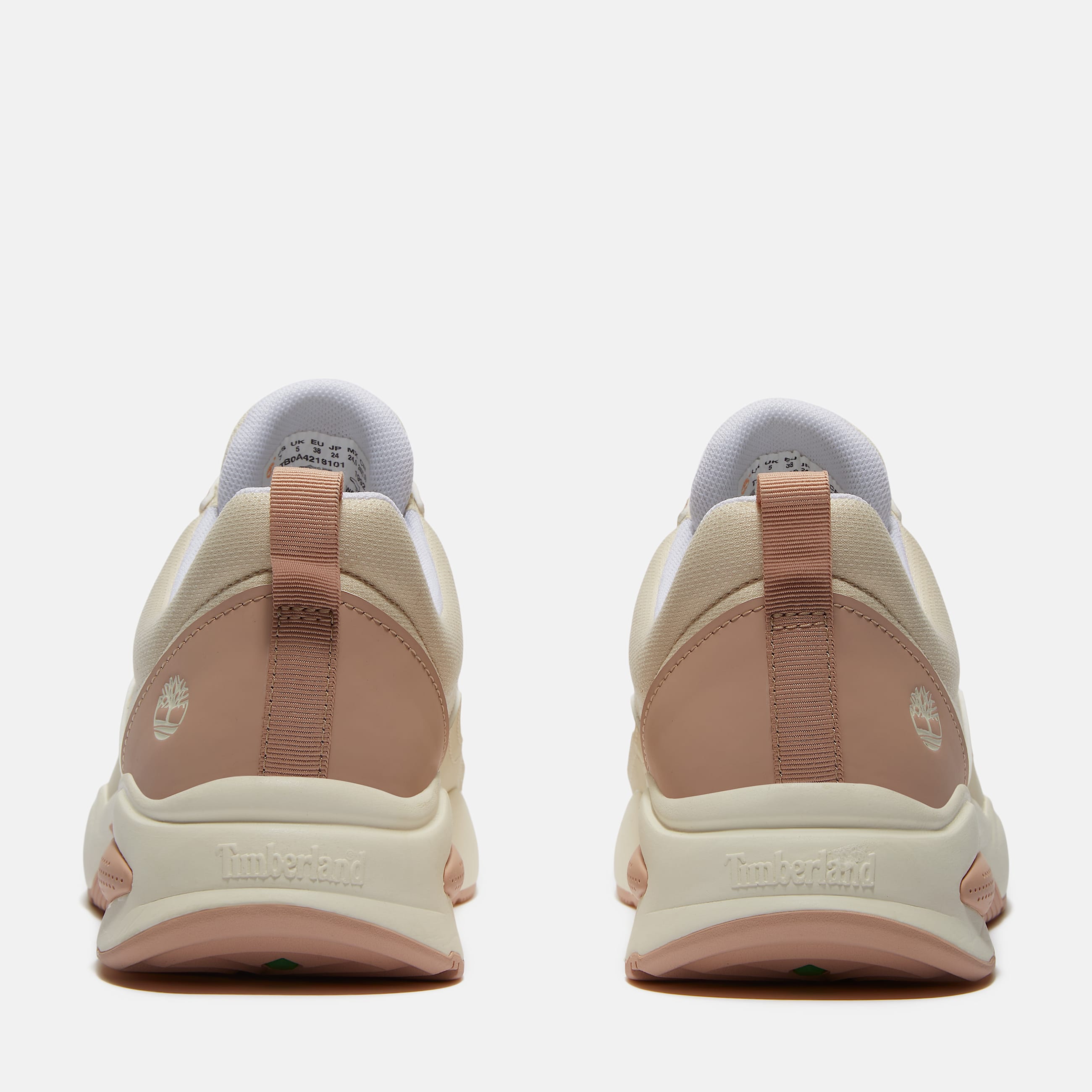 Delphiville Lage Vetersneaker voor dames in lichtbeige TBL beige ALT5