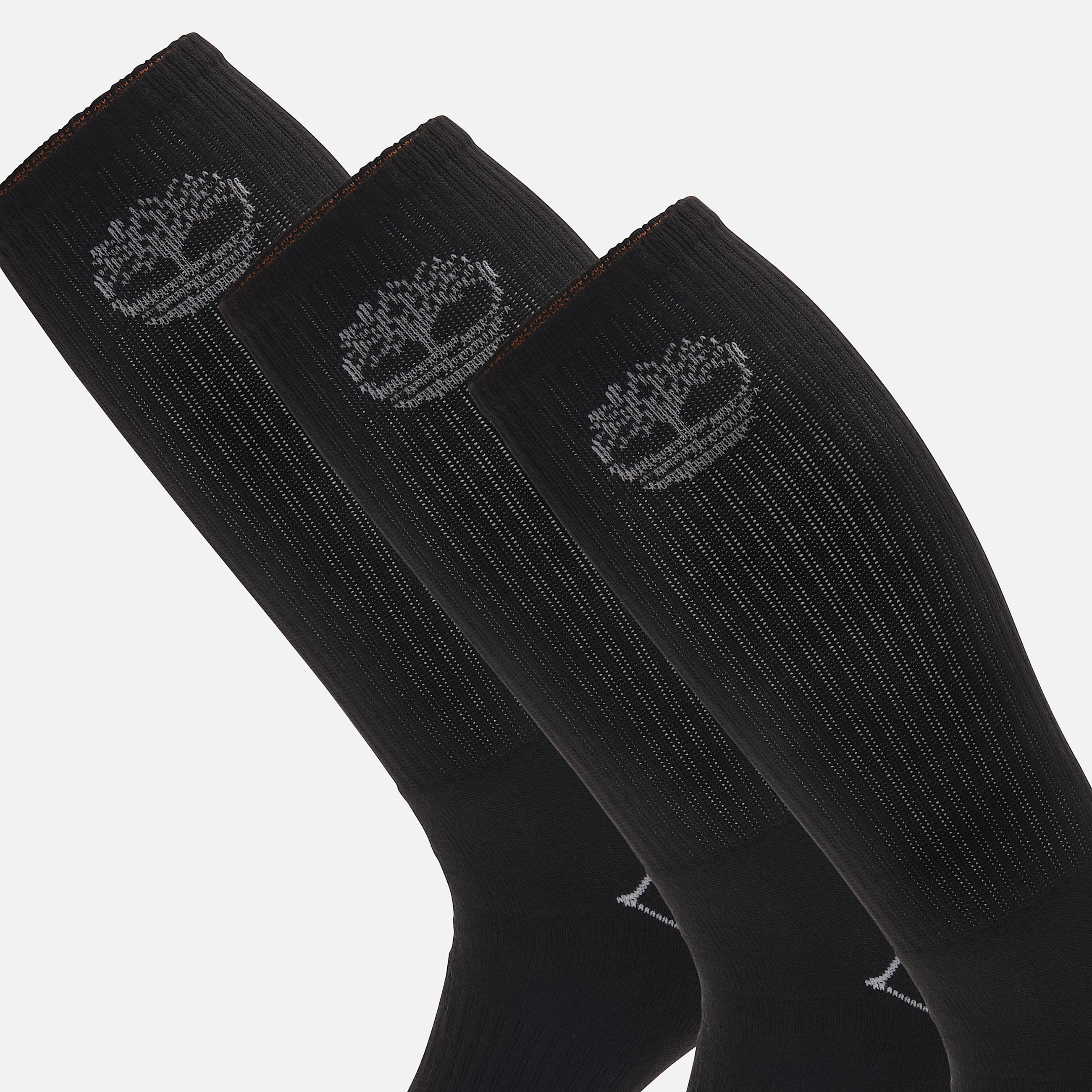 Bowden 3Pack Tree Logo Full Cushion Crew Sock in Black TBL Black ALT2