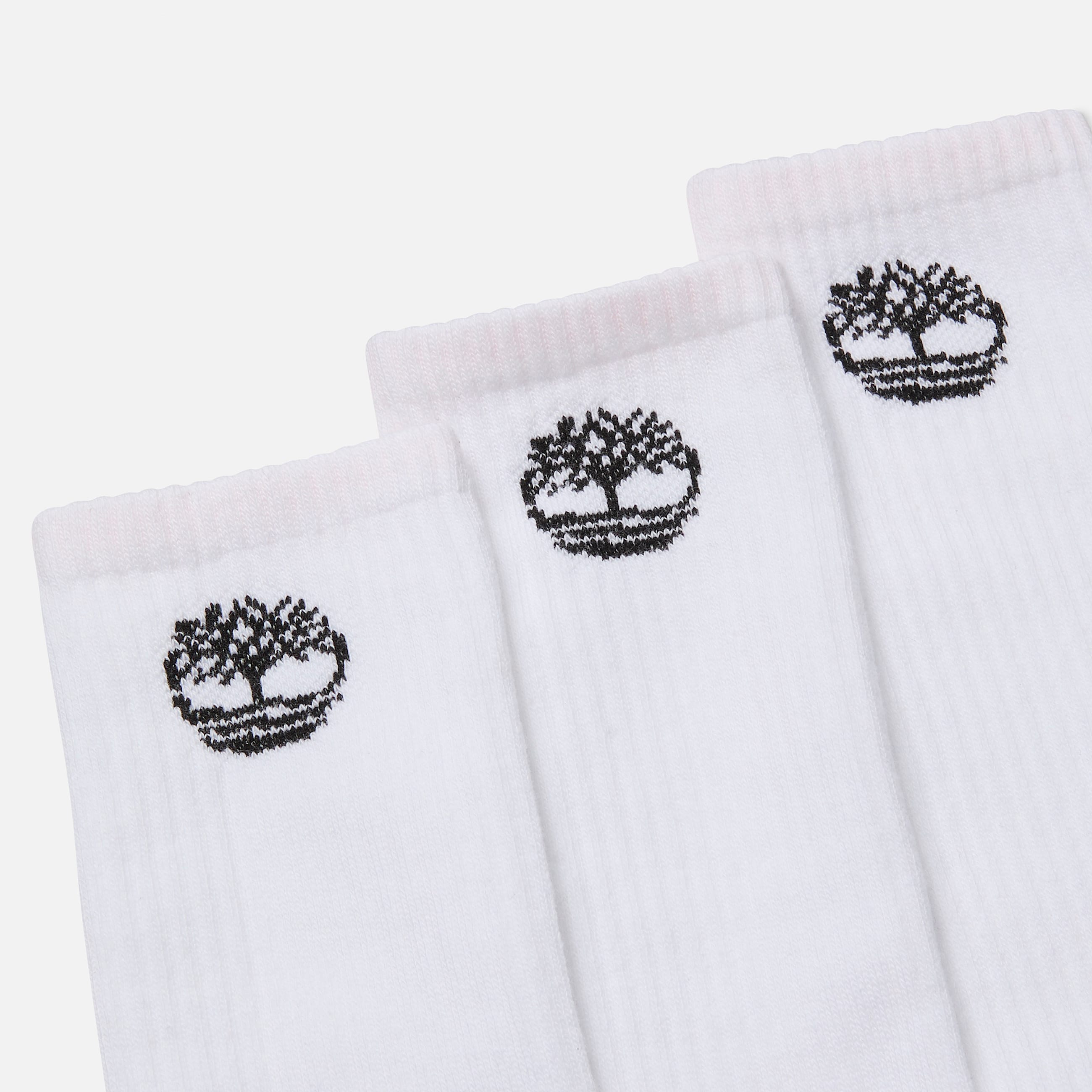 Lot de 3 paires de chaussettes rembourres avec logo arbre Bowden blanc TBL blanc ALT1