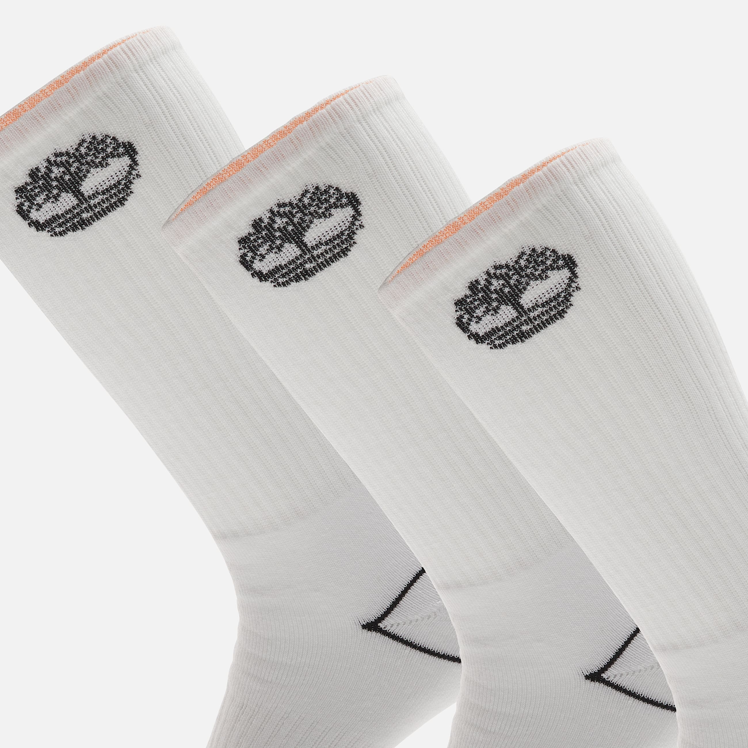 Bowden 3Pack Tree Logo Full Cushion Crew Sock in White TBL White ALT2