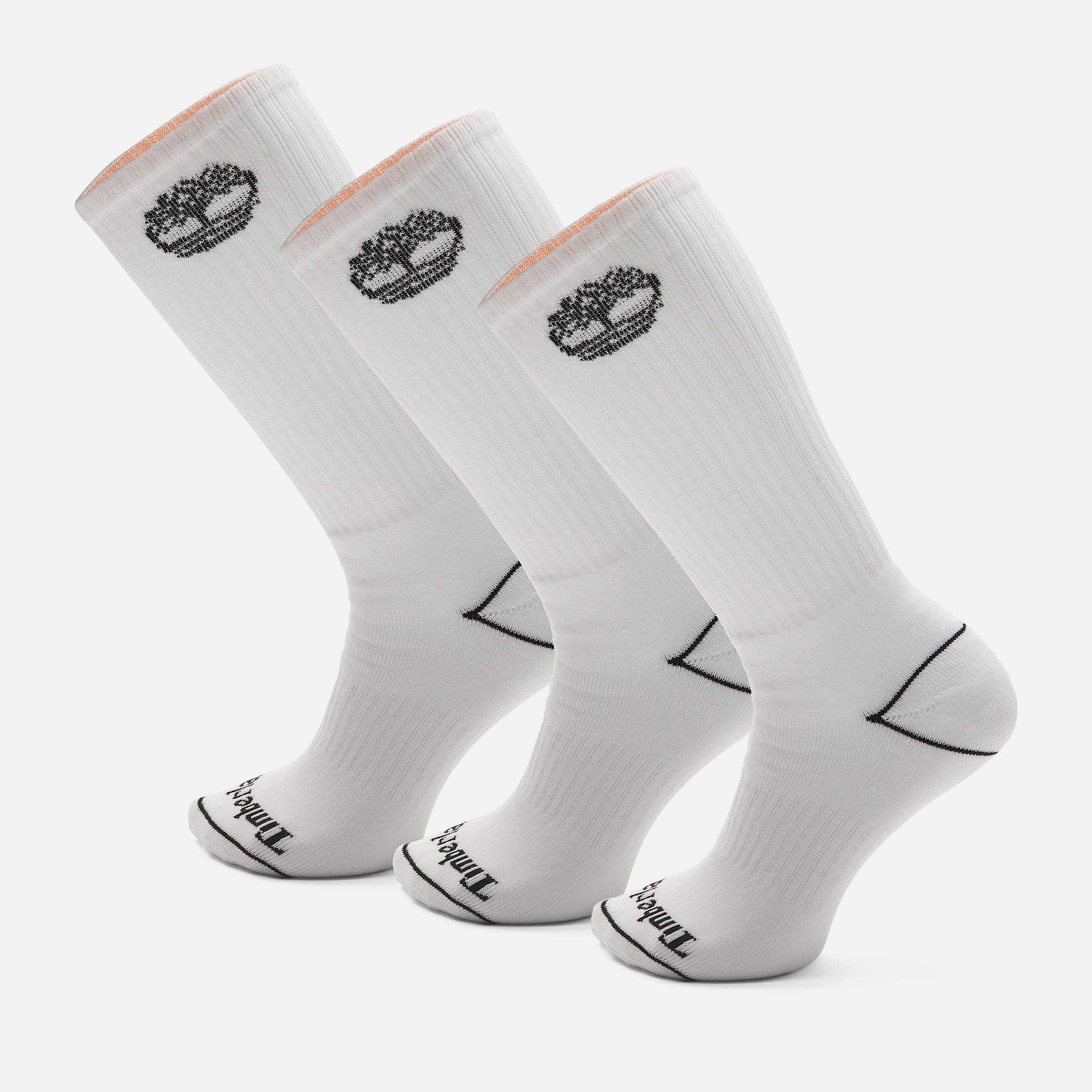 Bowden 3Pack Tree Logo Full Cushion Crew Sock in White TBL White HERO