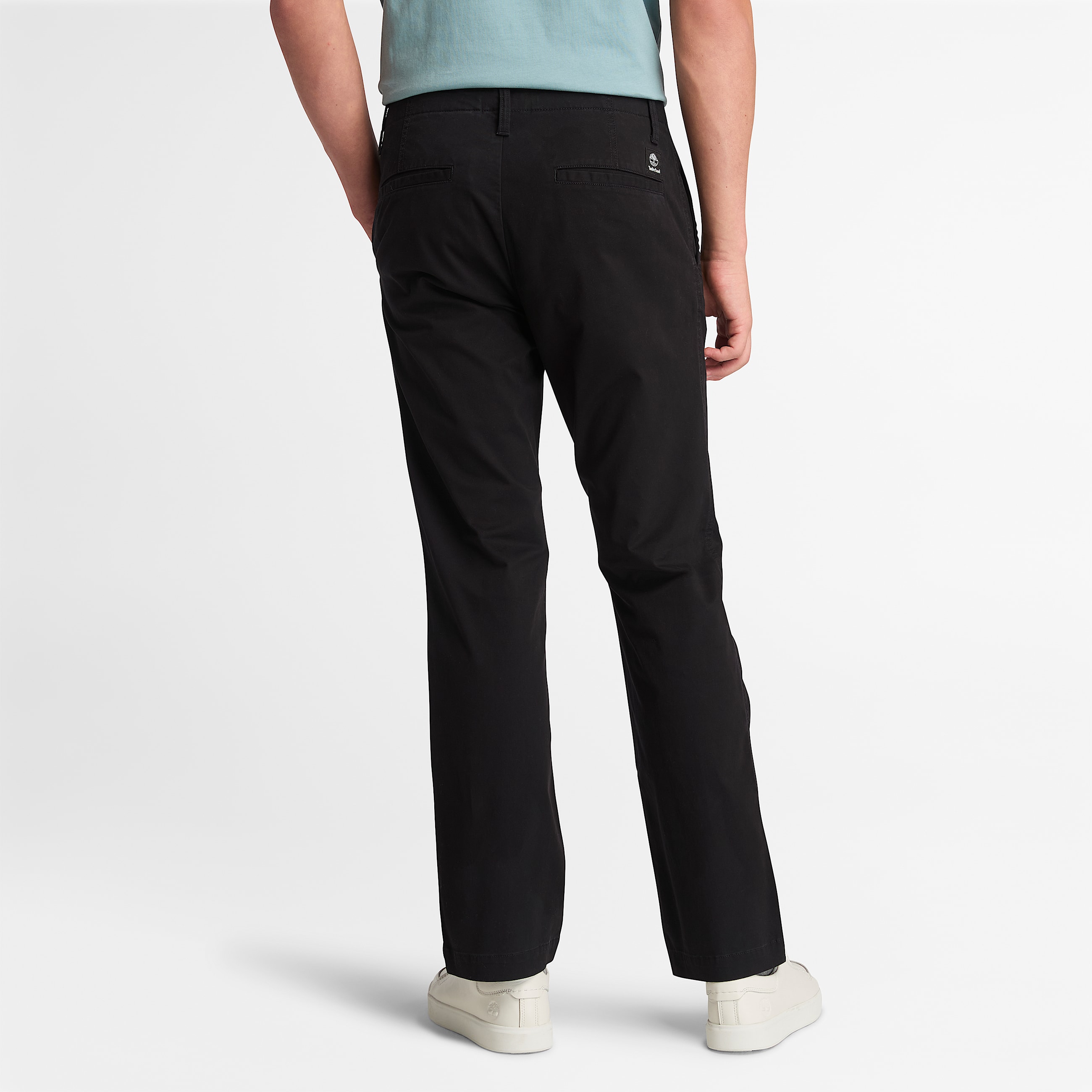 Gerade Topsfield Chinohose aus Twill fr Herren in Schwarz TBL Schwarz ALT9