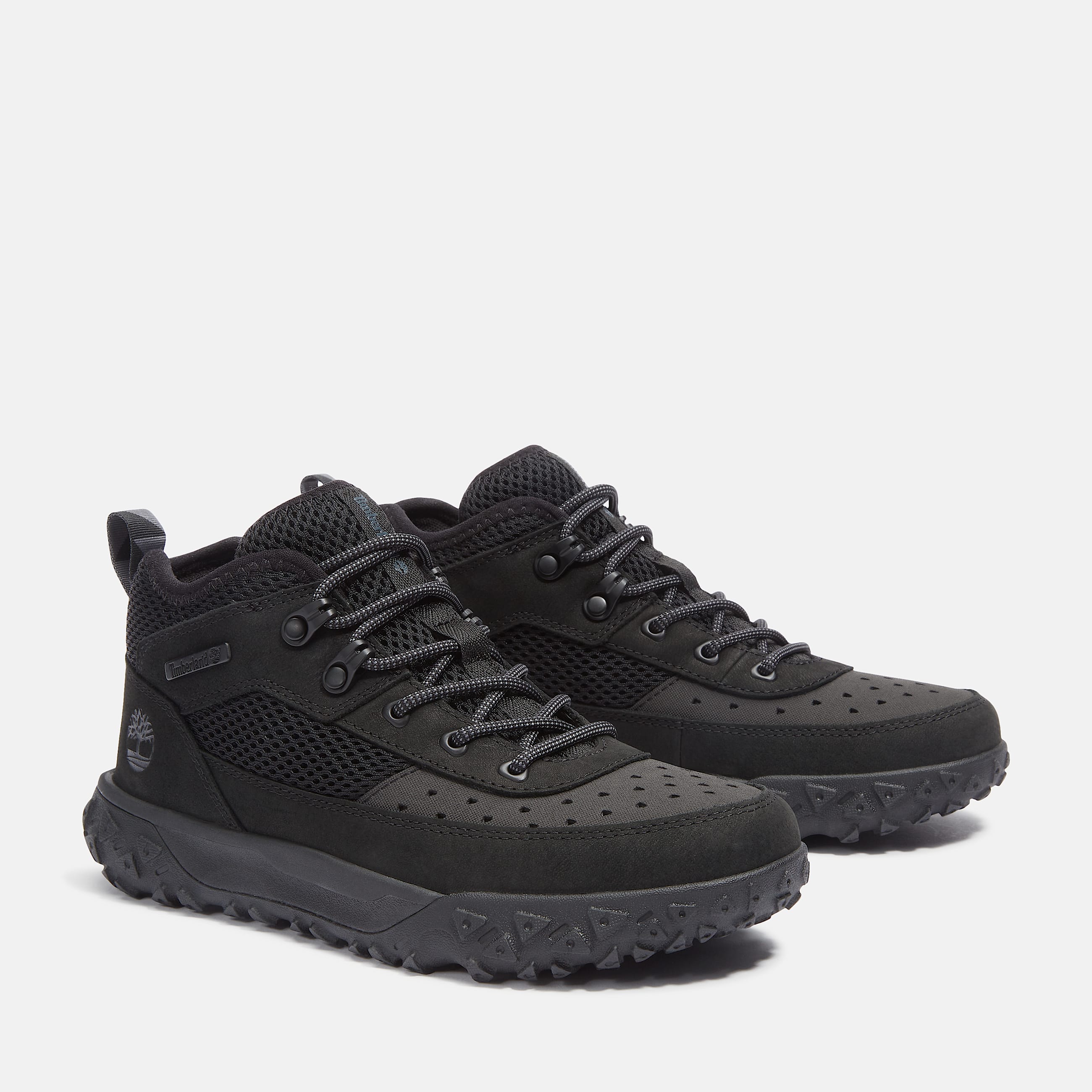 GreenStride Motion 6 Mid Trainer for Junior in Black TBL Black ALT4