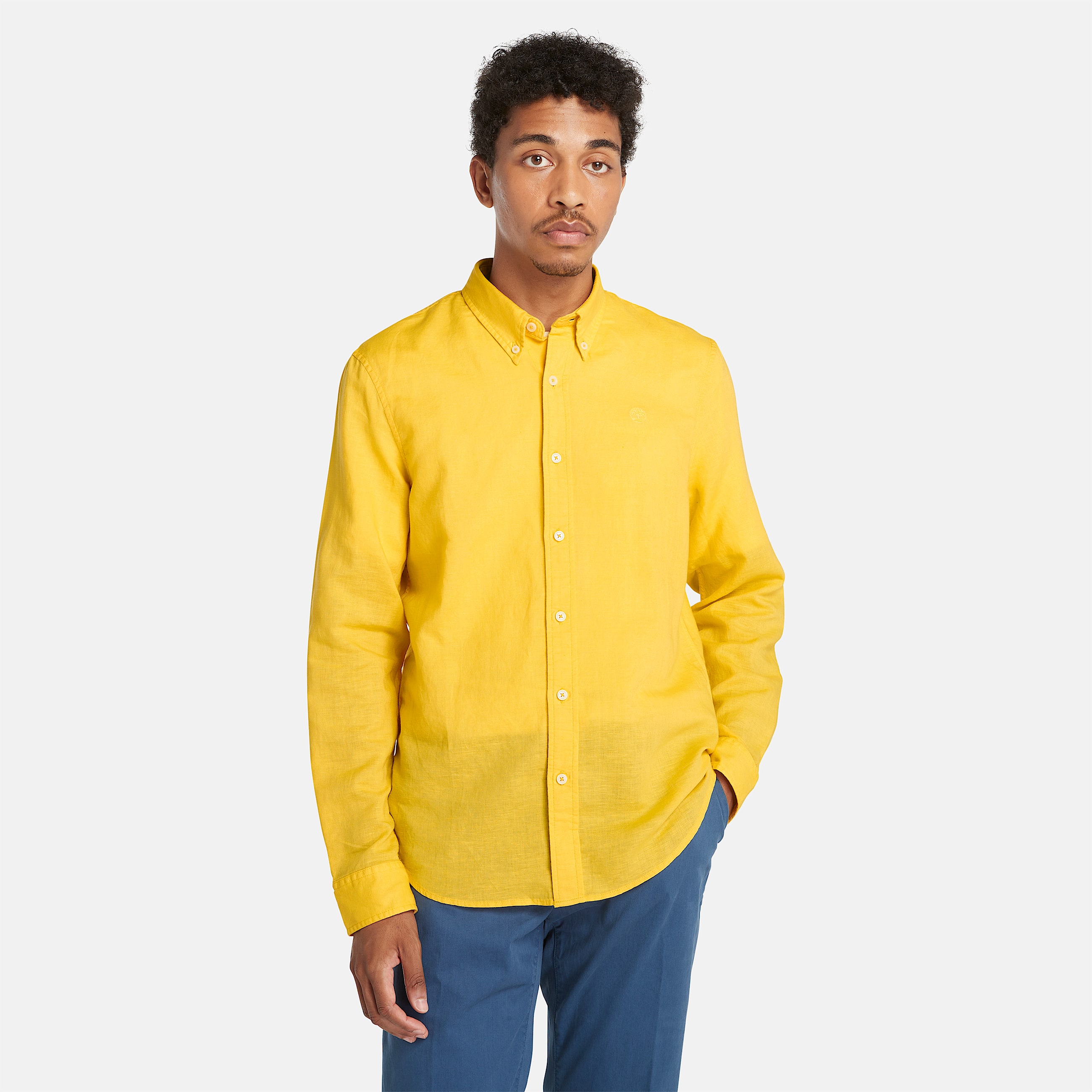 Chemise Lovell Lake ML pour homme en jaune TBL jaune HERO