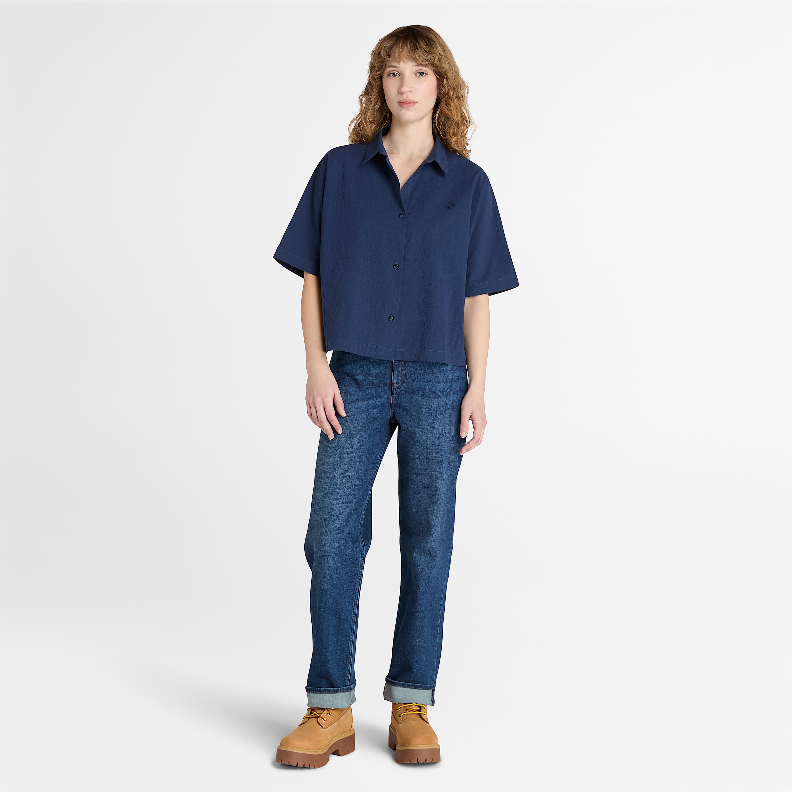 Gerade DenimHose fr Damen in Blau TBL Blau ALT1