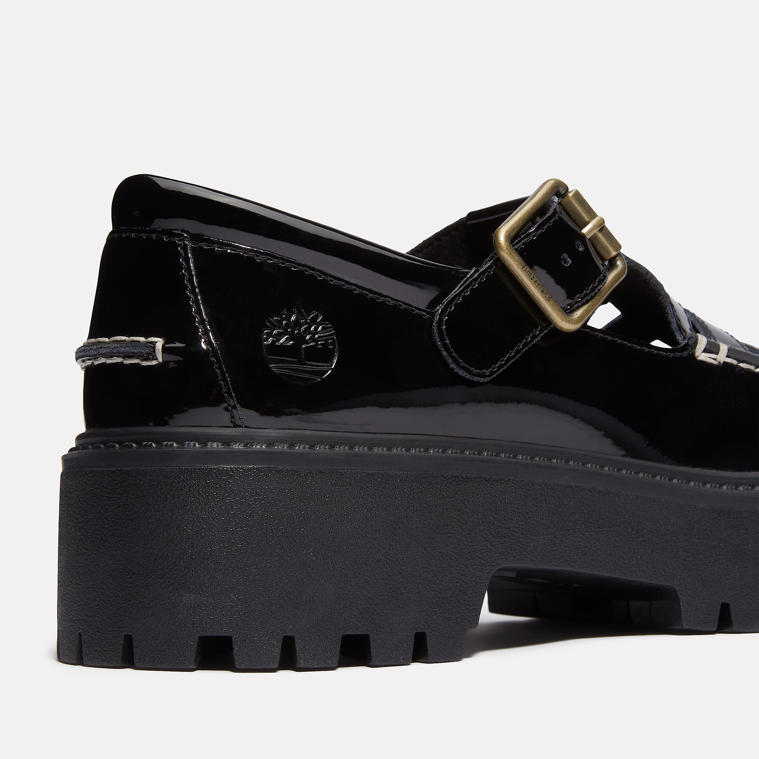 Chaussure compense  boucle Stone Street pour femme en Noir TBL noir ALT7