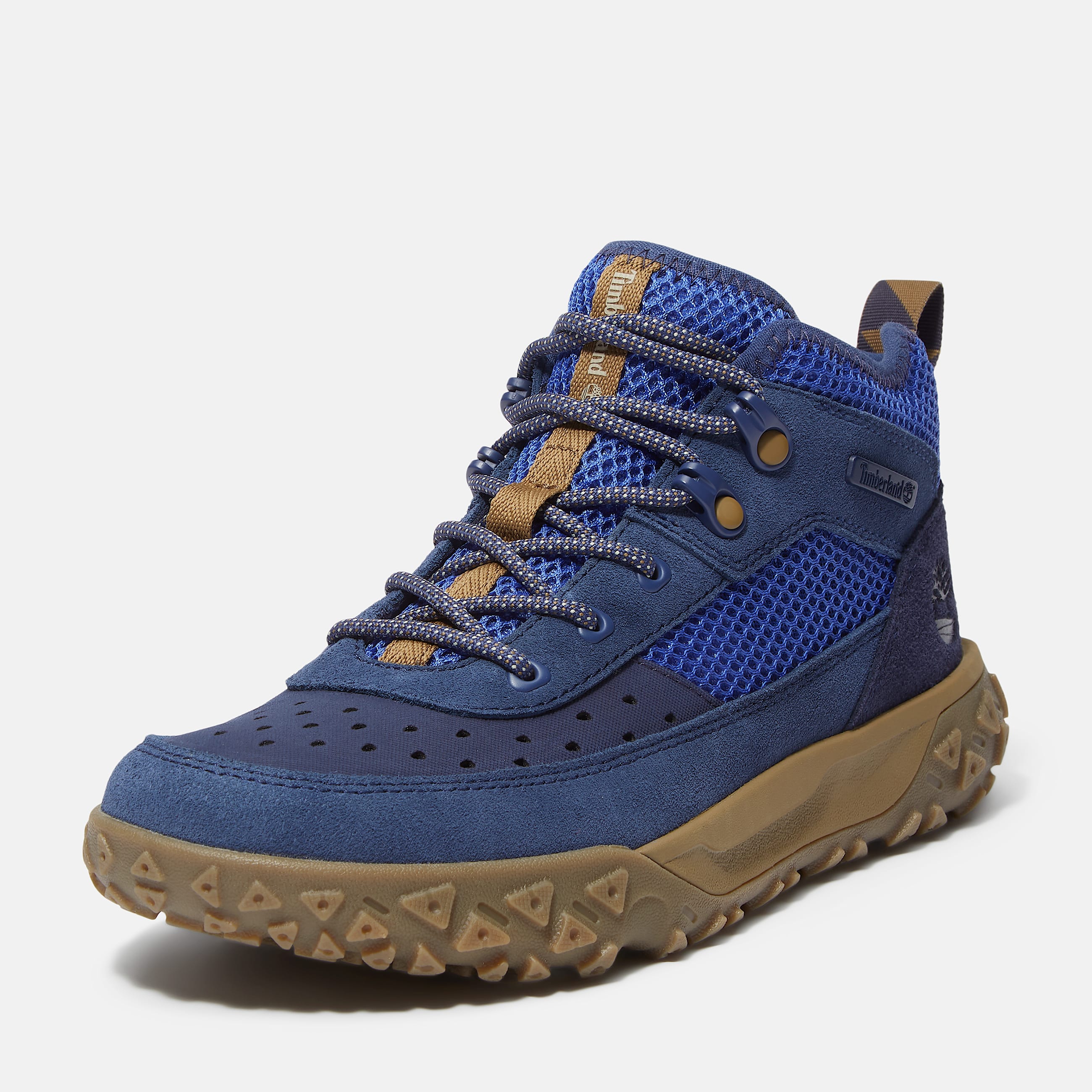 GreenStride Motion 6 Mid Trainer for Junior in Dark Blue TBL Blue ALT9