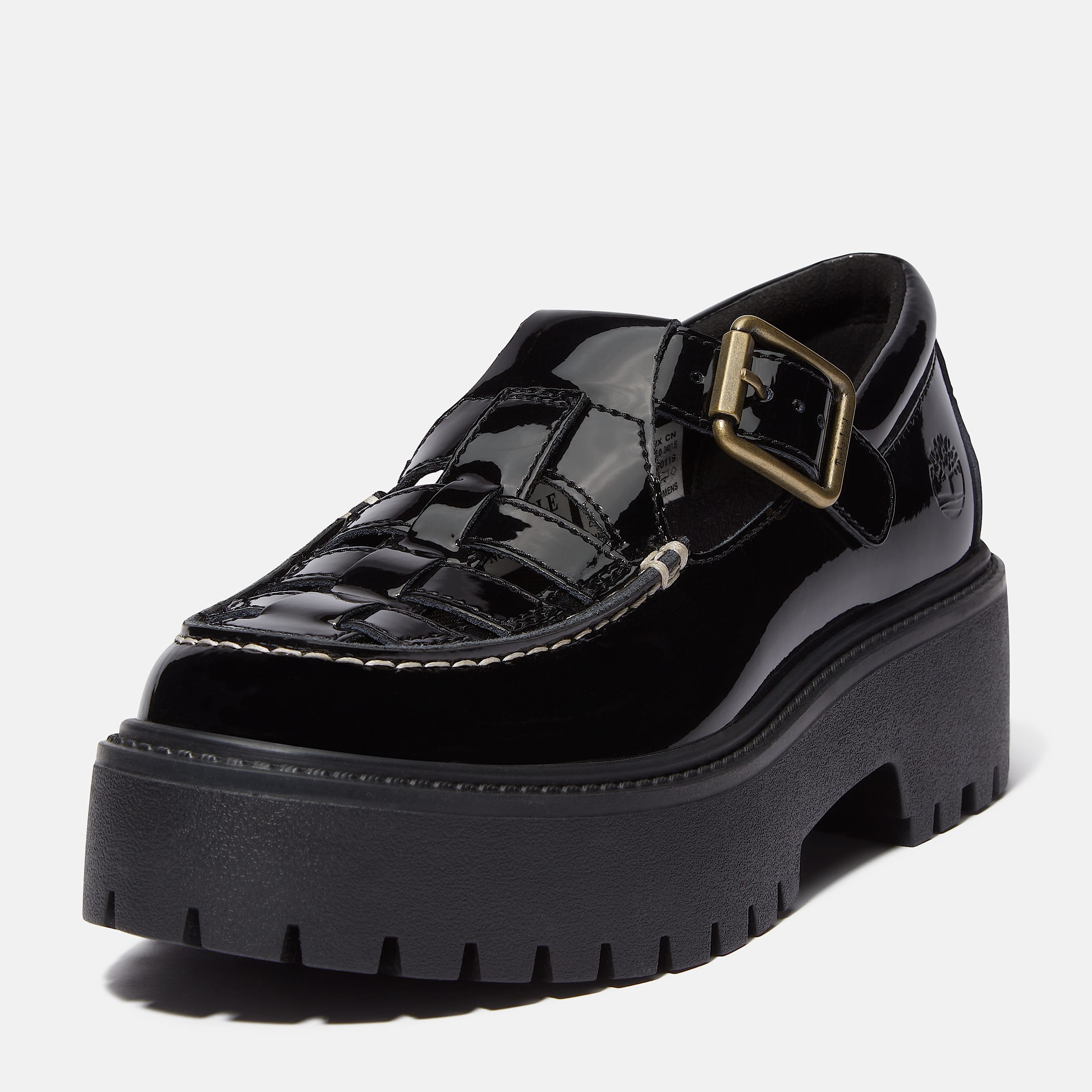 Chaussure compense  boucle Stone Street pour femme en Noir TBL noir ALT9